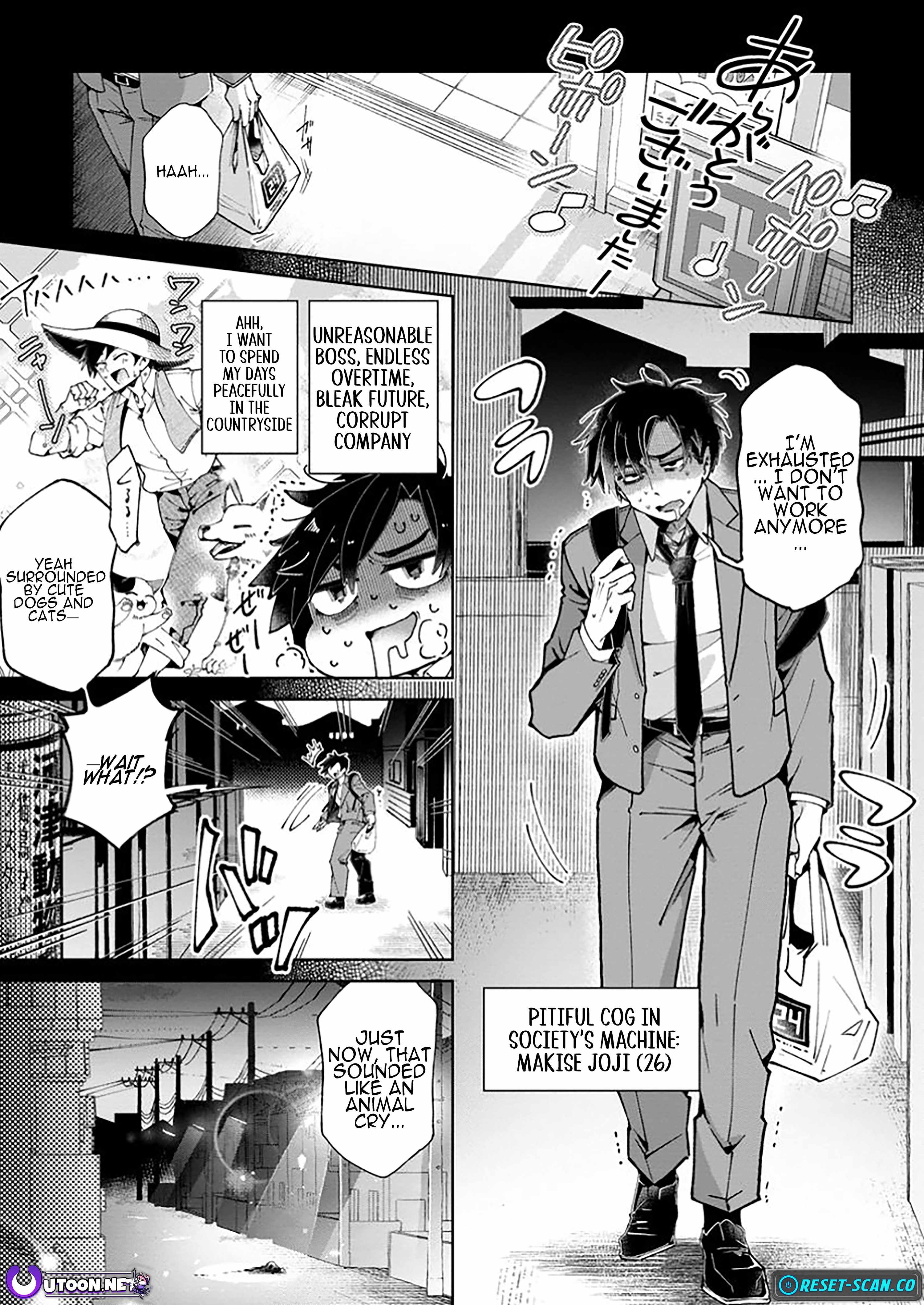 I’m an Overworked Corporate Slave, but After Being Embraced by a Dragon, I Started Streaming My Pet Life With a Tiny Dragon and Monsters on a Farm Chapter 1 - Page 1