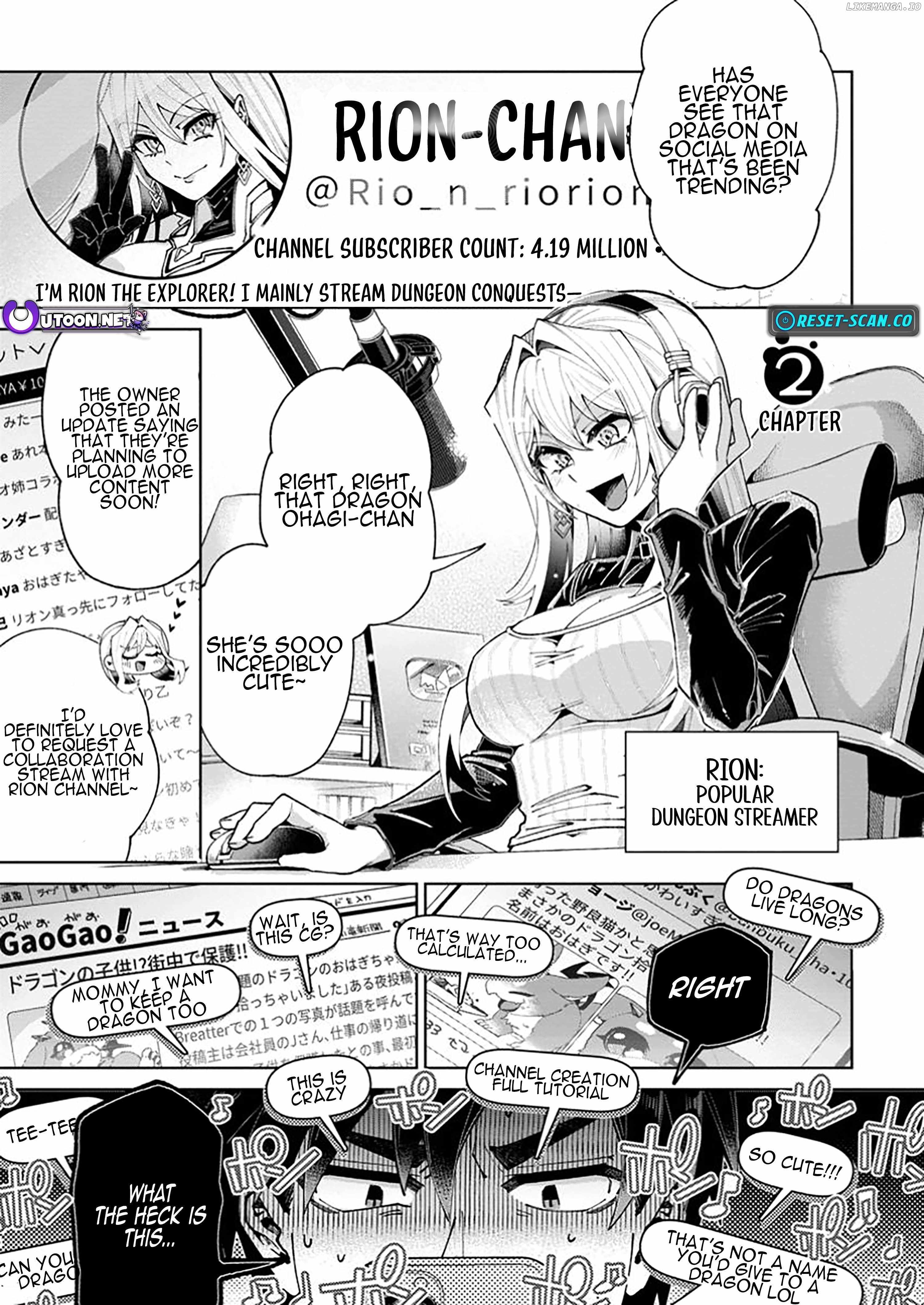 I’m an Overworked Corporate Slave, but After Being Embraced by a Dragon, I Started Streaming My Pet Life With a Tiny Dragon and Monsters on a Farm Chapter 2.1 - Page 1