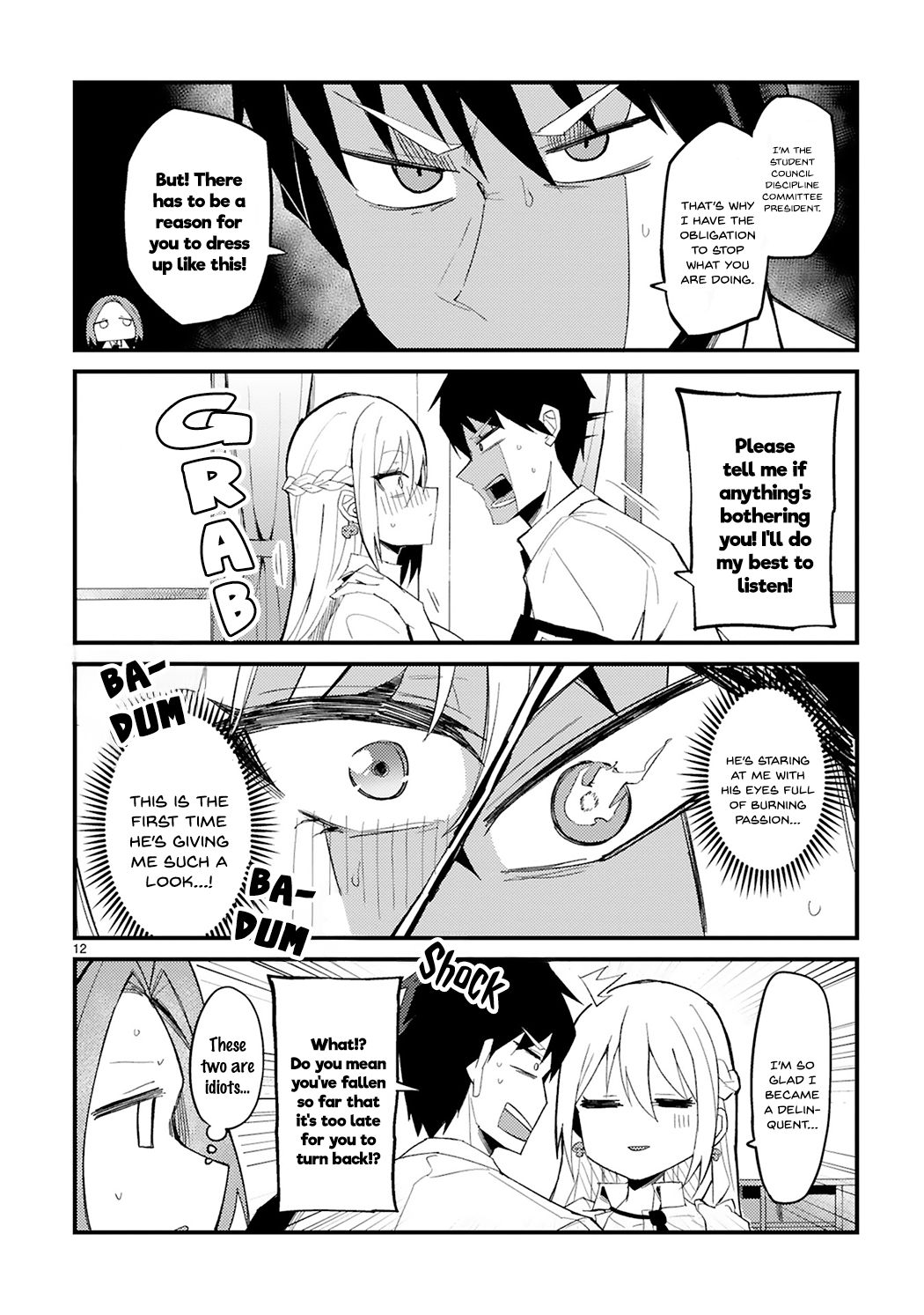 I’m the Class President, but I Fell in Love and Became a Bad Girl! Chapter 1 - Page 12