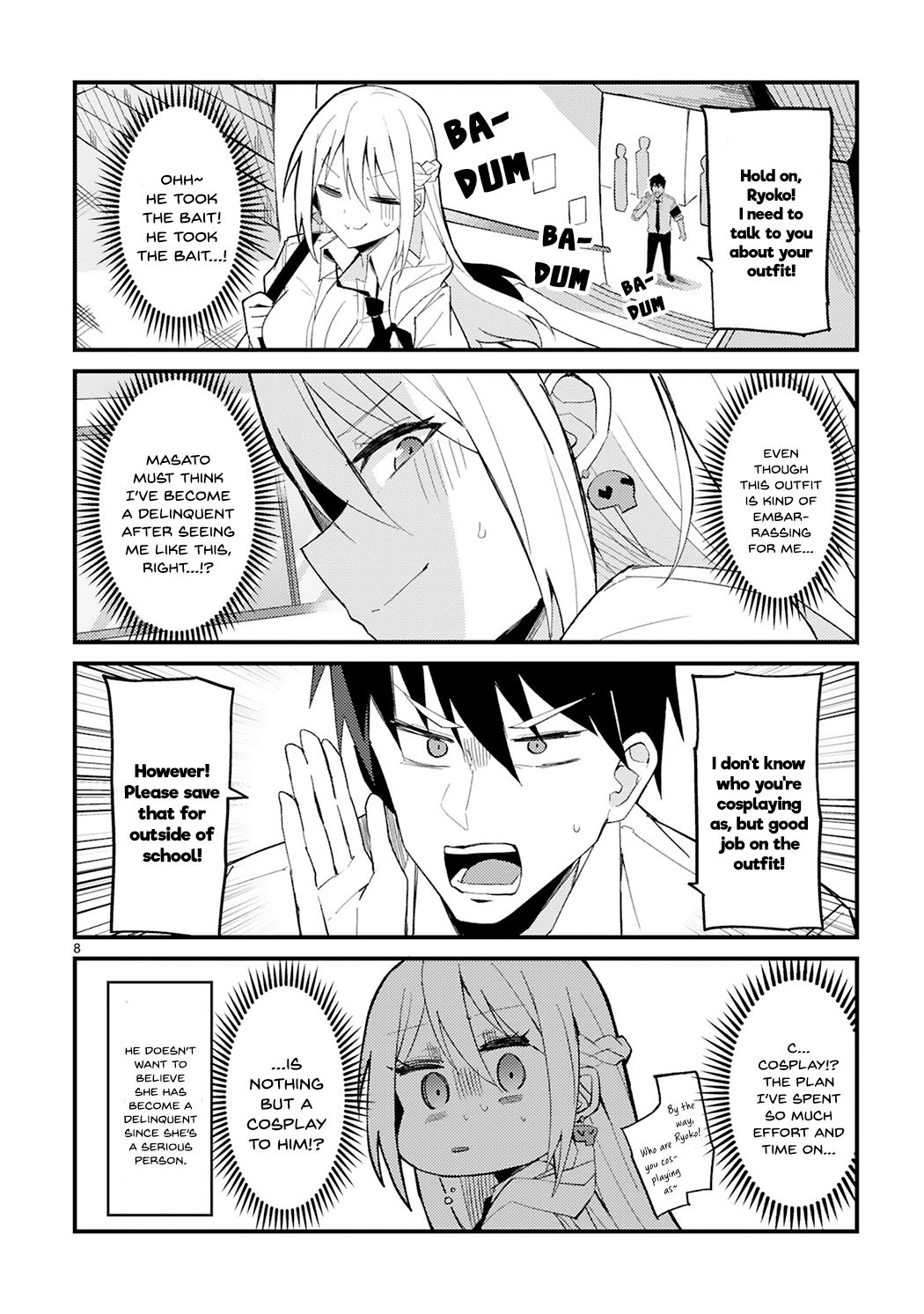 I’m the Class President, but I Fell in Love and Became a Bad Girl! Chapter 1 - Page 8