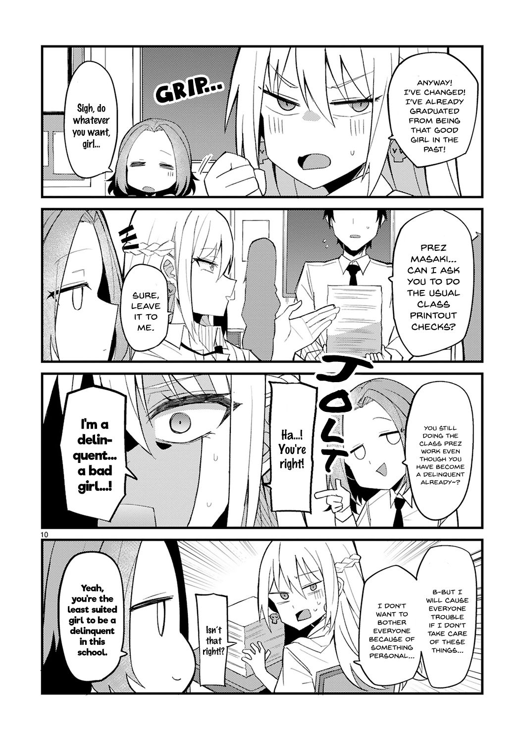 I’m the Class President, but I Fell in Love and Became a Bad Girl! Chapter 1 - Page 10