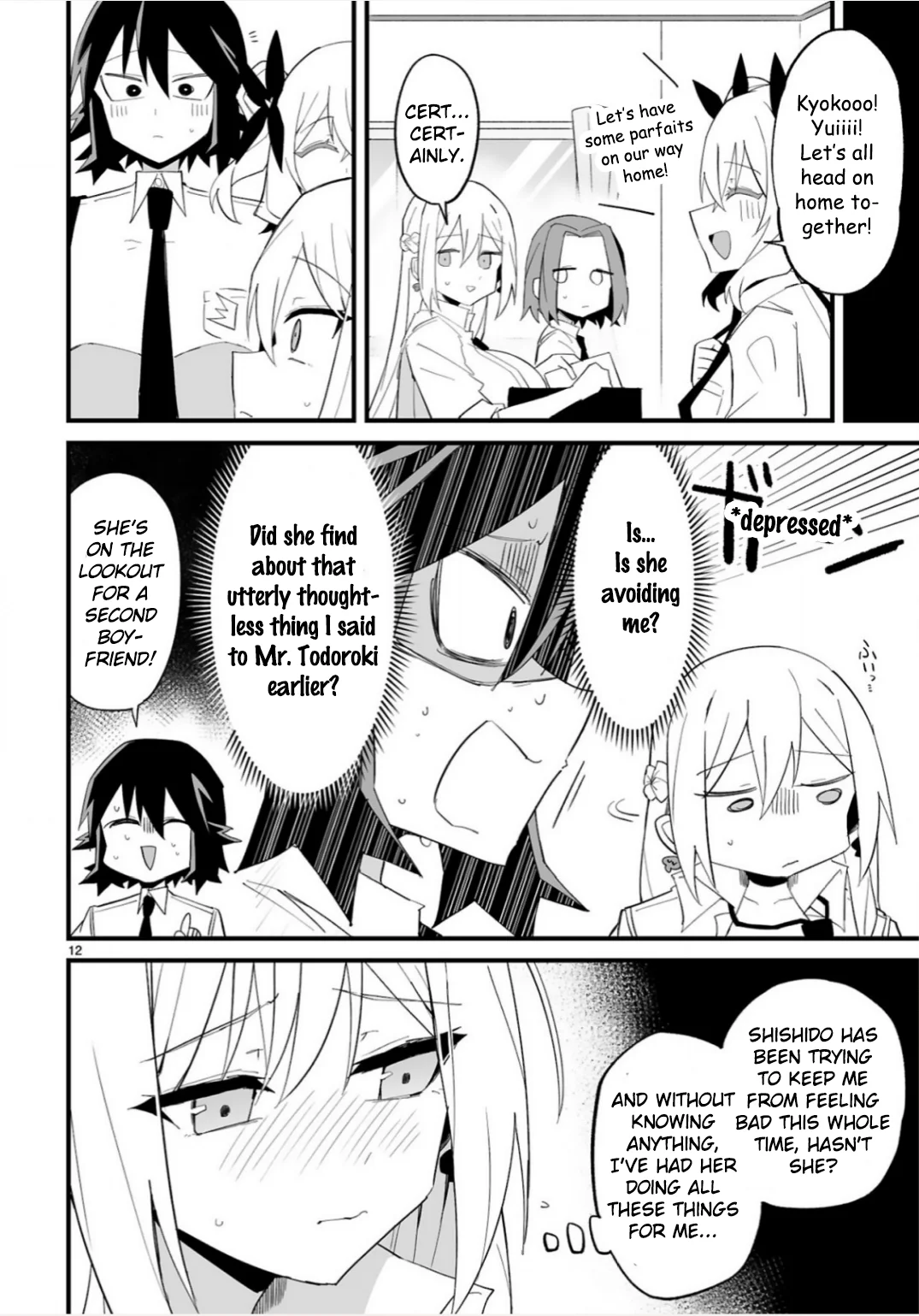 I’m the Class President, but I Fell in Love and Became a Bad Girl! Chapter 17 - Page 12