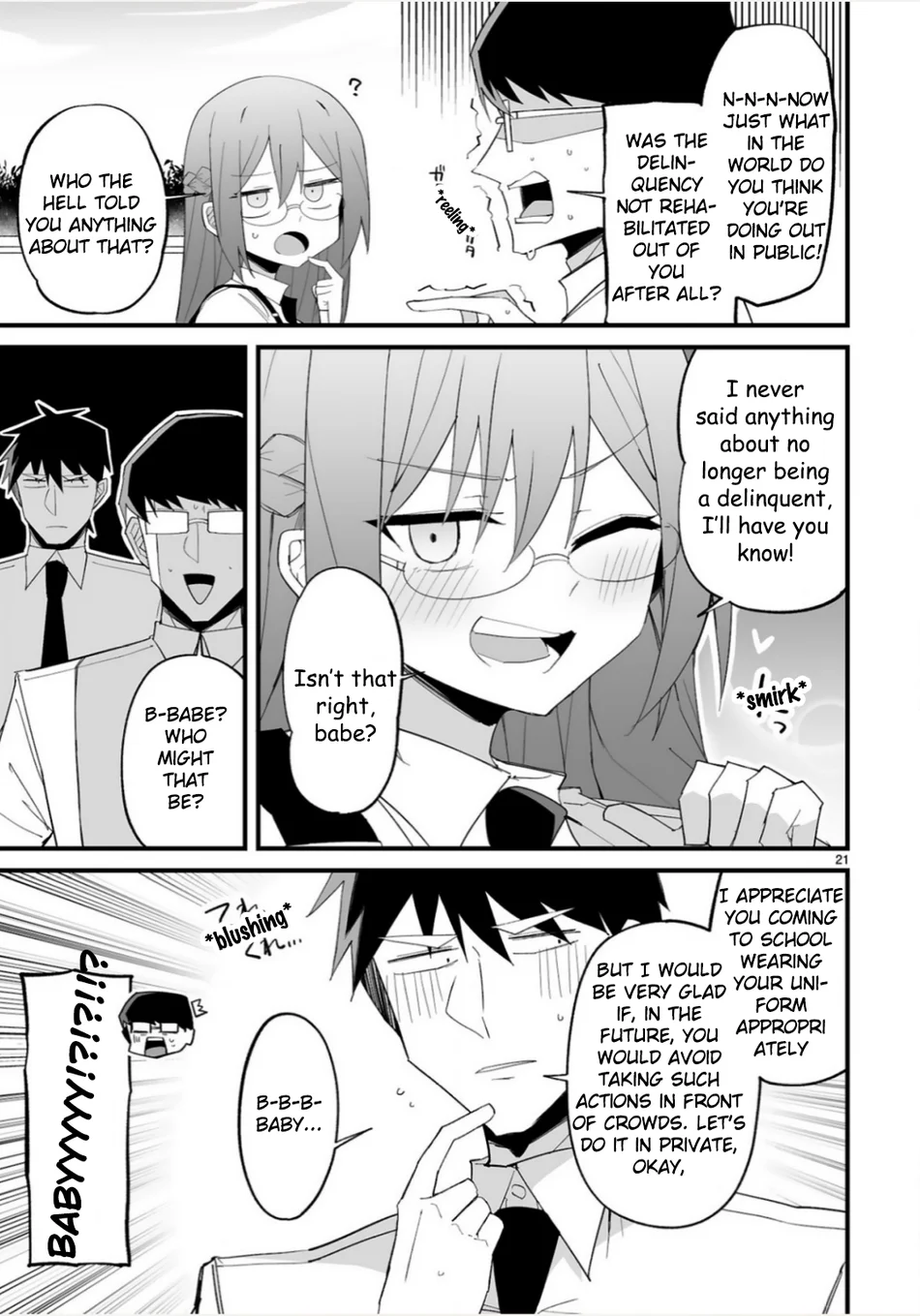 I’m the Class President, but I Fell in Love and Became a Bad Girl! Chapter 18 - Page 21