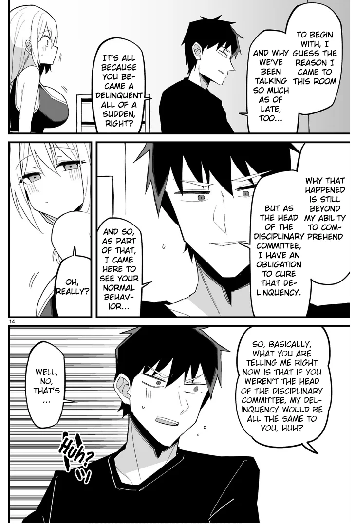 I’m the Class President, but I Fell in Love and Became a Bad Girl! Chapter 7 - Page 14