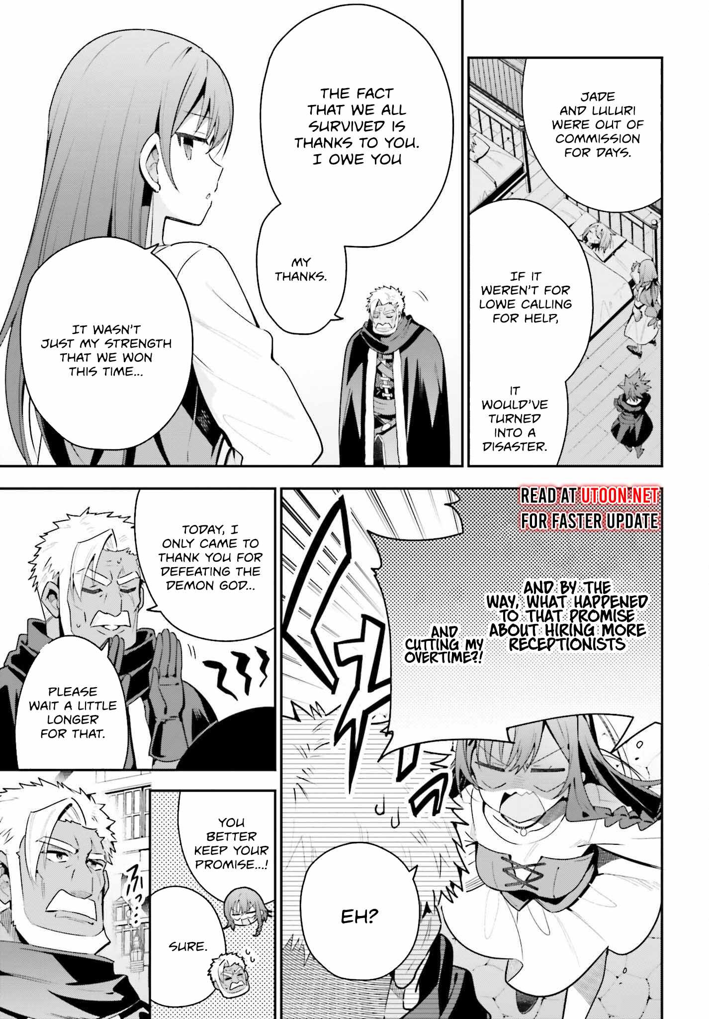 I’m the Guild Receptionist, but Since I Don’t Want to Work Overtime, I Think I’ll Just Solo the Boss Chapter 39 - Page 10