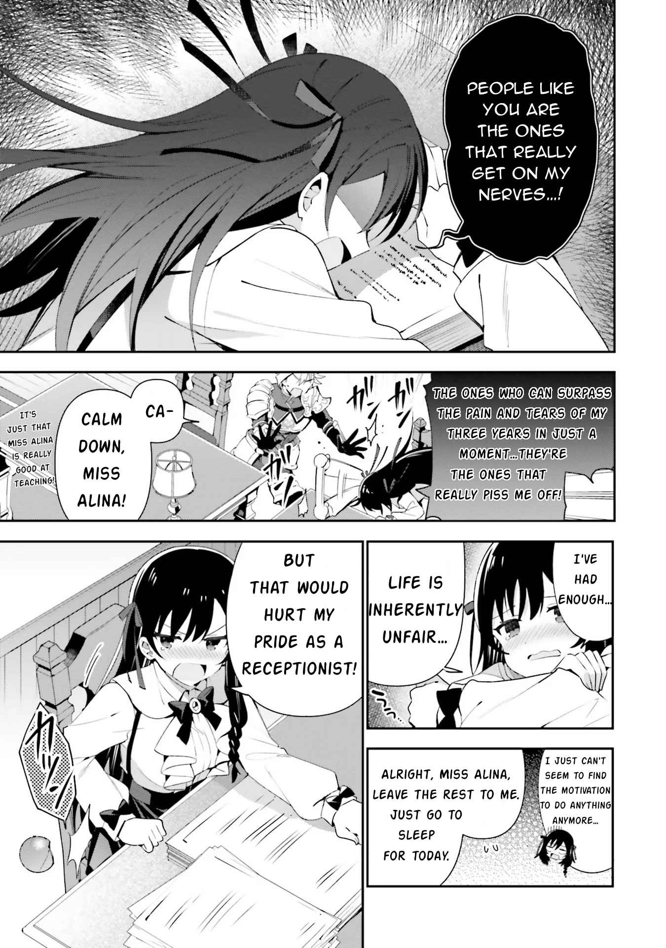 I’m the Guild Receptionist, but Since I Don’t Want to Work Overtime, I Think I’ll Just Solo the Boss Chapter 7 - Page 13