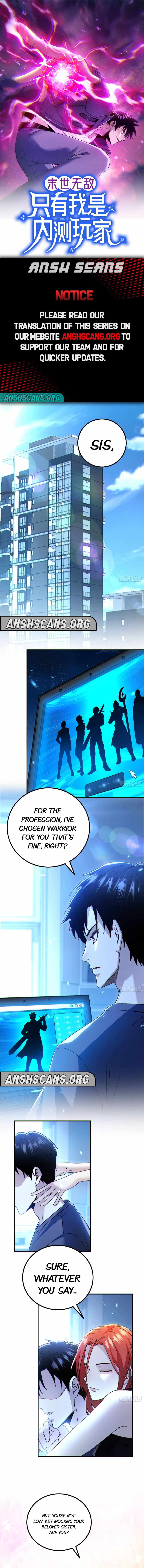 Invincible in the Apocalypse: I’m The Only Beta Player Chapter 2 - Page 0