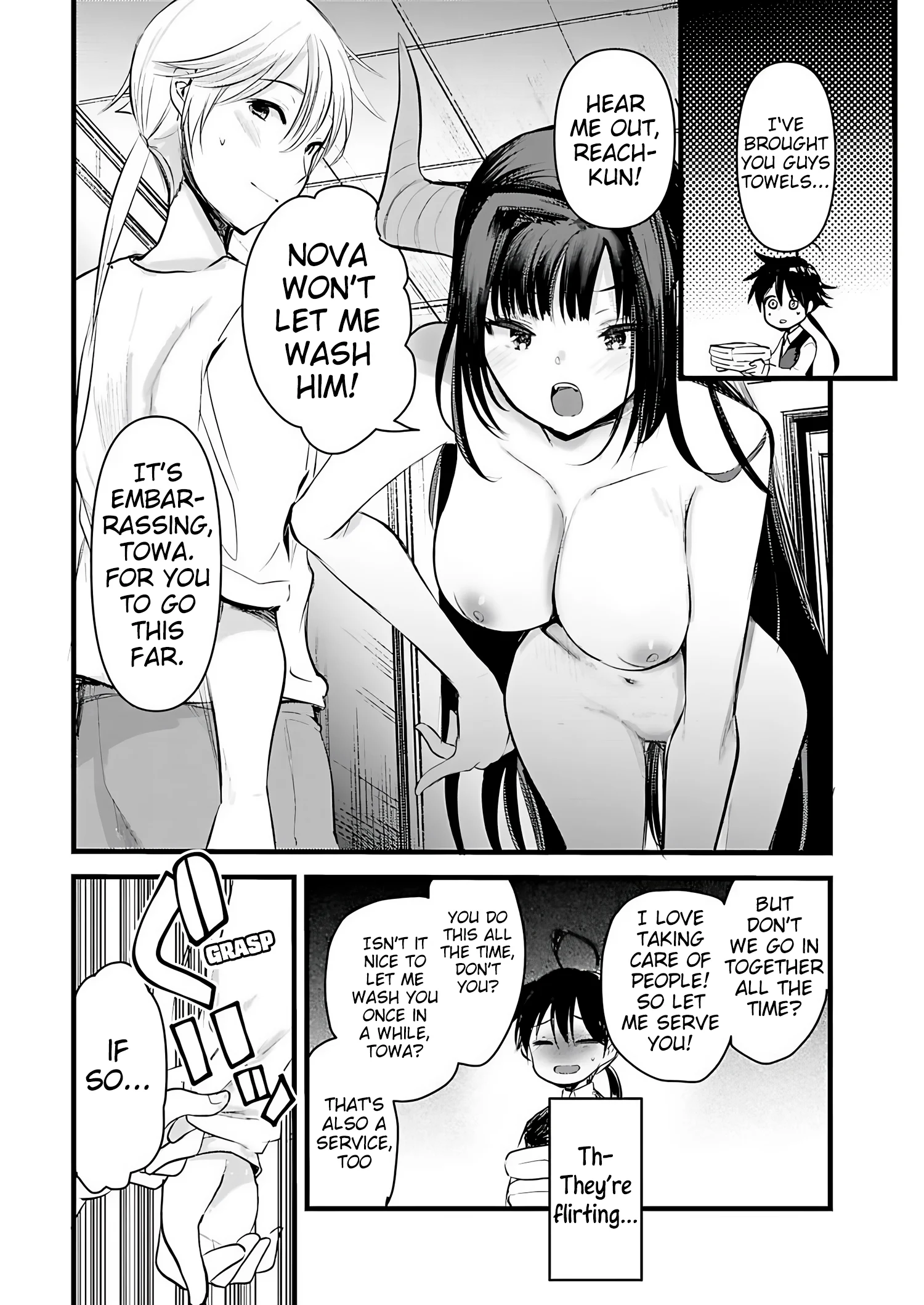 Isekai Hoteru e You Koso ~Mazoku de Yuusha na Saikyou Ane-tachi Kara Dekiai Sarete Komattemasu~ Chapter 11 - Page 13
