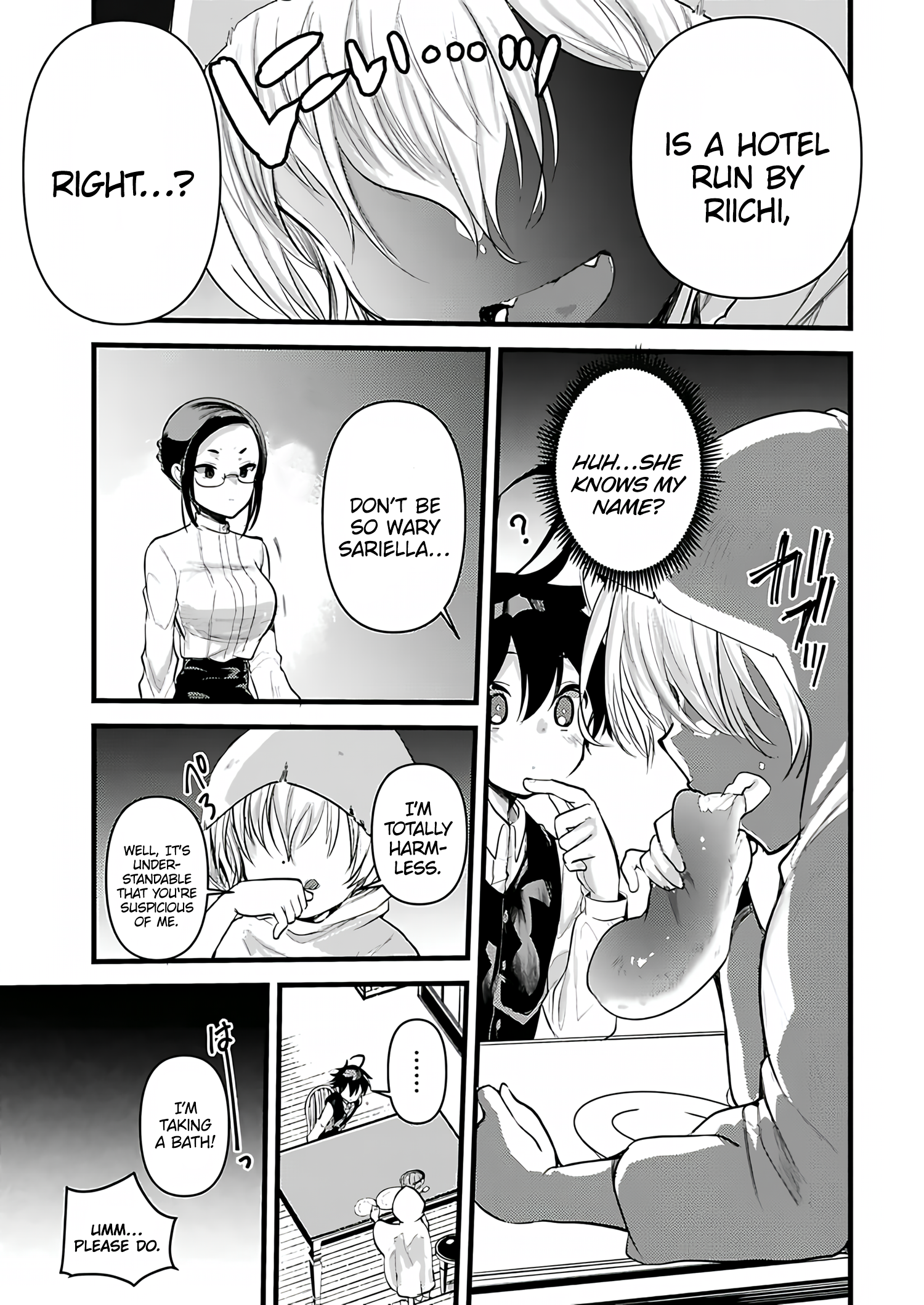 Isekai Hoteru e You Koso ~Mazoku de Yuusha na Saikyou Ane-tachi Kara Dekiai Sarete Komattemasu~ Chapter 8 - Page 6