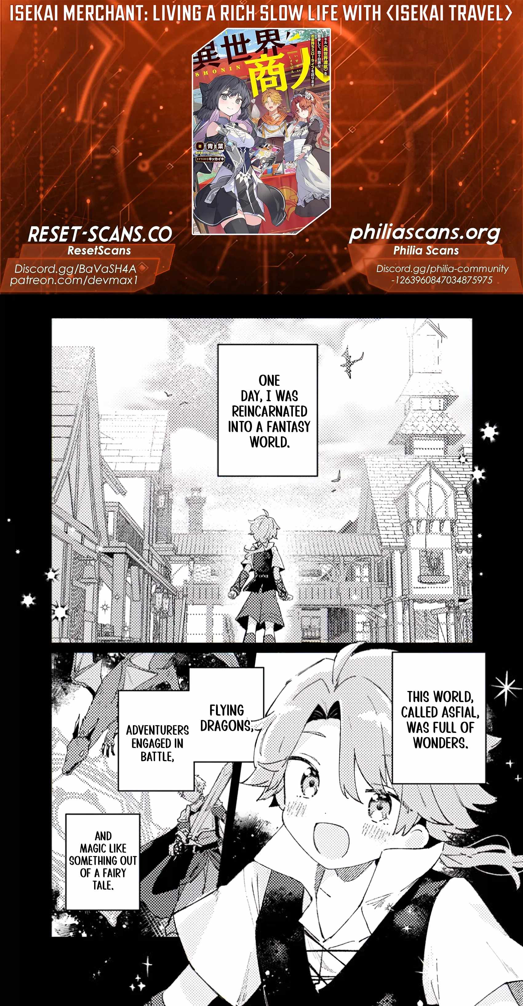 Isekai Merchant: Living a Rich Slow Life With Isekai Travel Chapter 1 - Page 0
