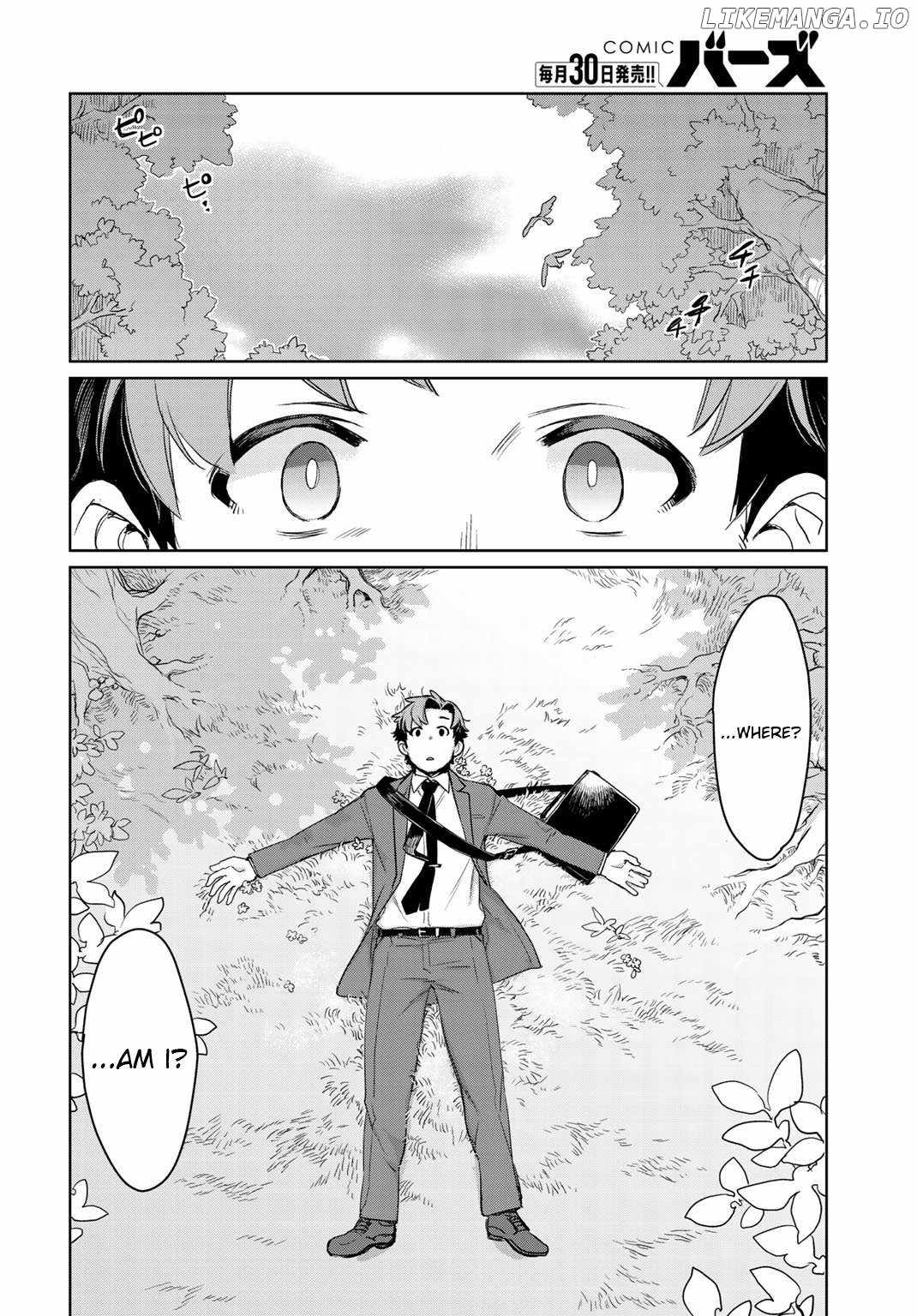 Isekai ni Kita Mitai Dakedo Dousureba Yoi no Darou: Shachiku SE no My Pace Boukenki Chapter 1 - Page 12