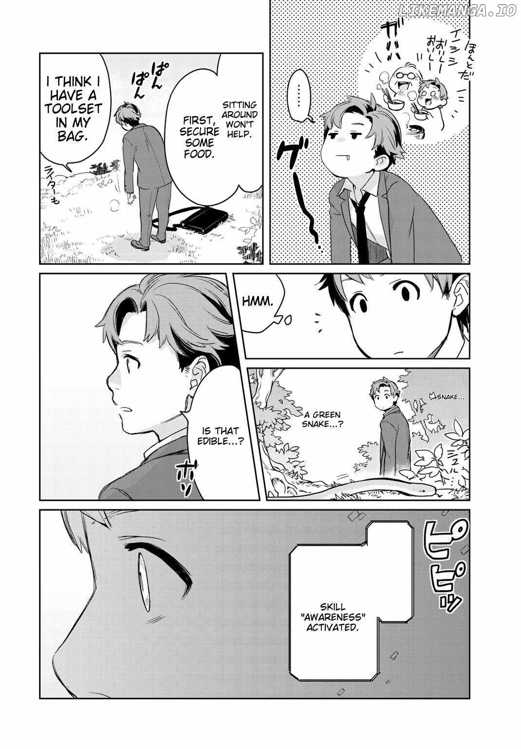 Isekai ni Kita Mitai Dakedo Dousureba Yoi no Darou: Shachiku SE no My Pace Boukenki Chapter 1 - Page 16