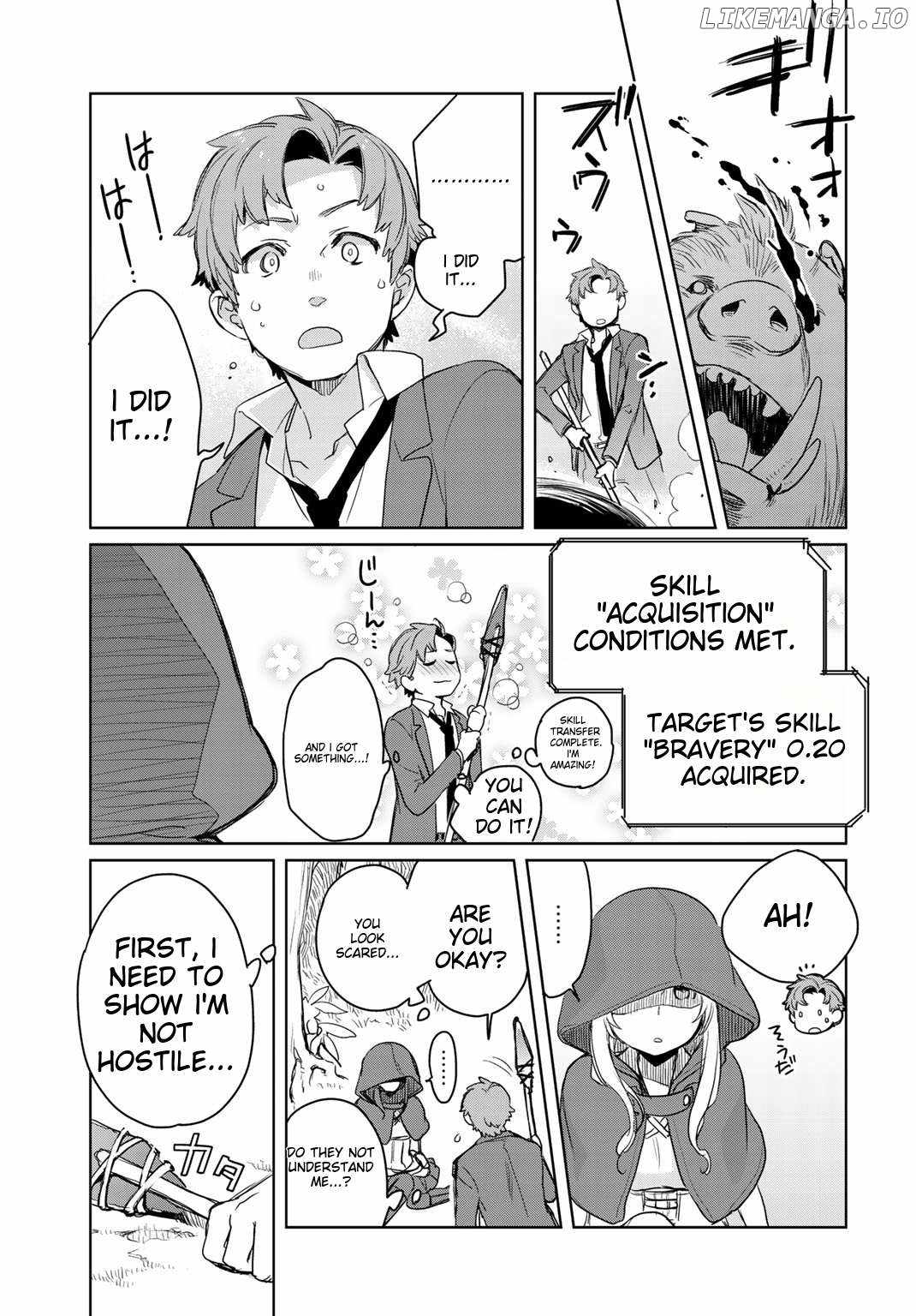 Isekai ni Kita Mitai Dakedo Dousureba Yoi no Darou: Shachiku SE no My Pace Boukenki Chapter 1 - Page 33