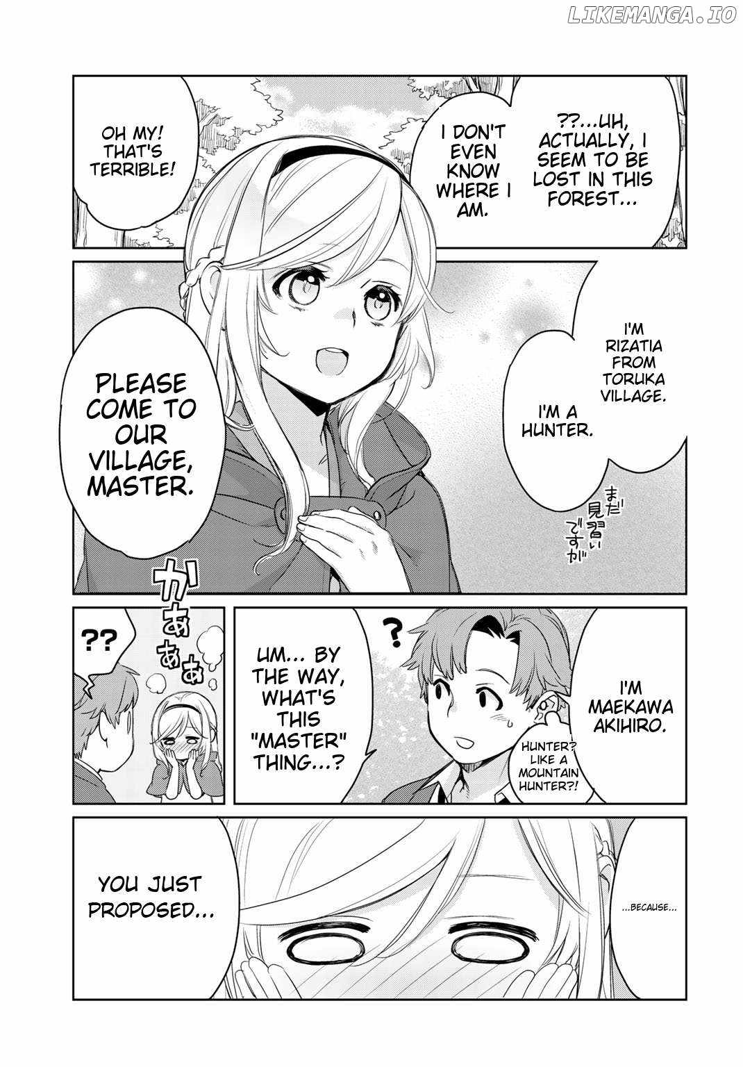 Isekai ni Kita Mitai Dakedo Dousureba Yoi no Darou: Shachiku SE no My Pace Boukenki Chapter 1 - Page 37