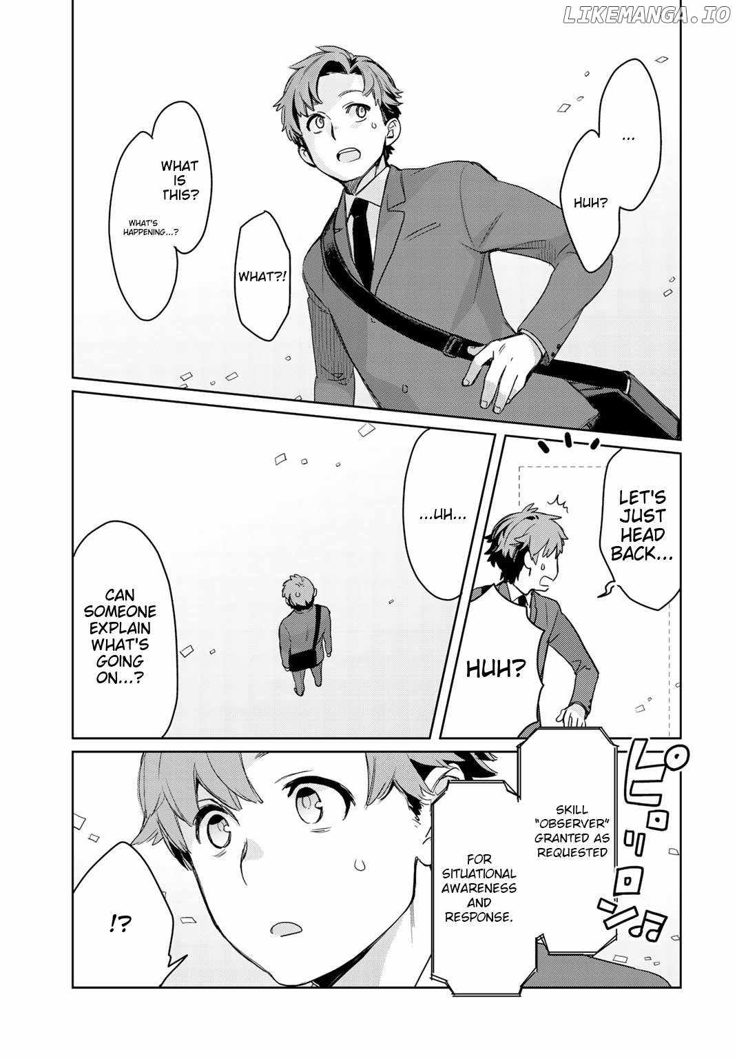Isekai ni Kita Mitai Dakedo Dousureba Yoi no Darou: Shachiku SE no My Pace Boukenki Chapter 1 - Page 9