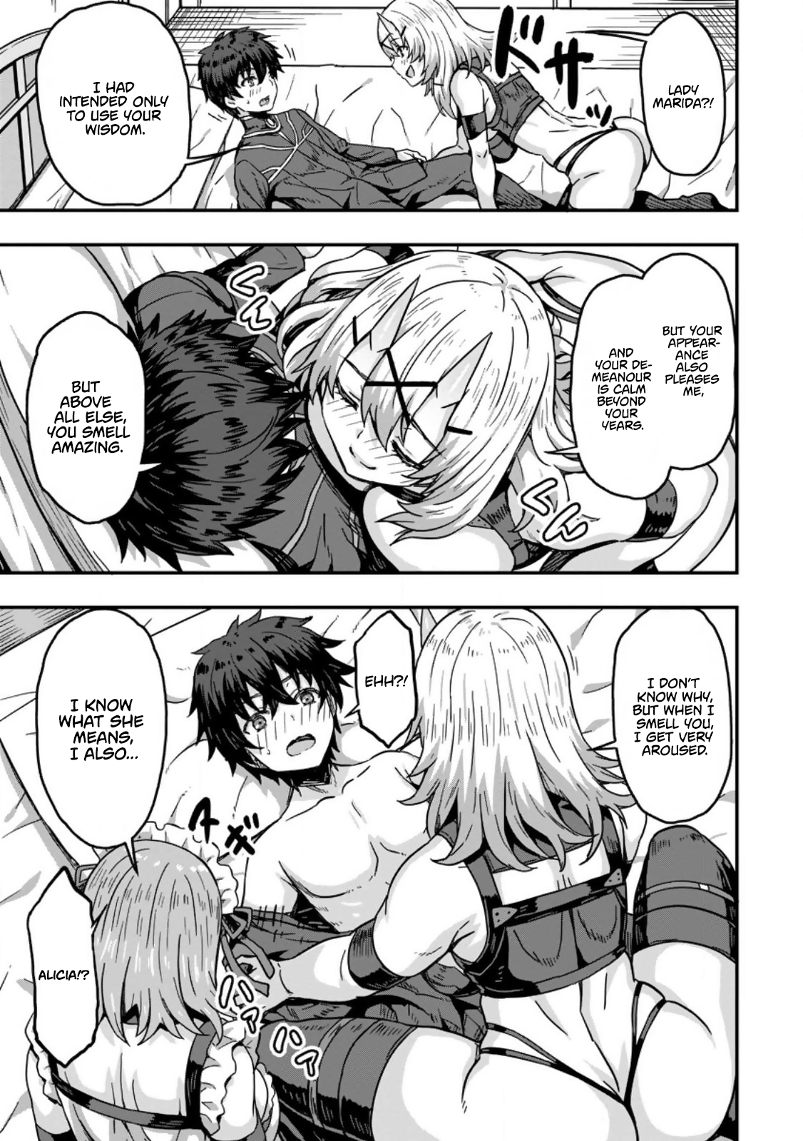 Isekai Saikyou no Yome desu ga, Yoru no Tatakai wa Ore no Hou ga Tsuyoi You desu: Chiryaku o Ikashite Nariagaru Harem Senki Chapter 1 - Page 13