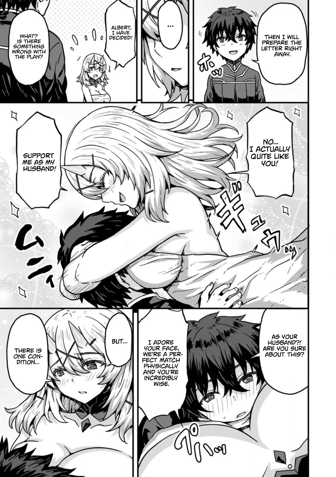 Isekai Saikyou no Yome desu ga, Yoru no Tatakai wa Ore no Hou ga Tsuyoi You desu: Chiryaku o Ikashite Nariagaru Harem Senki Chapter 1 - Page 21