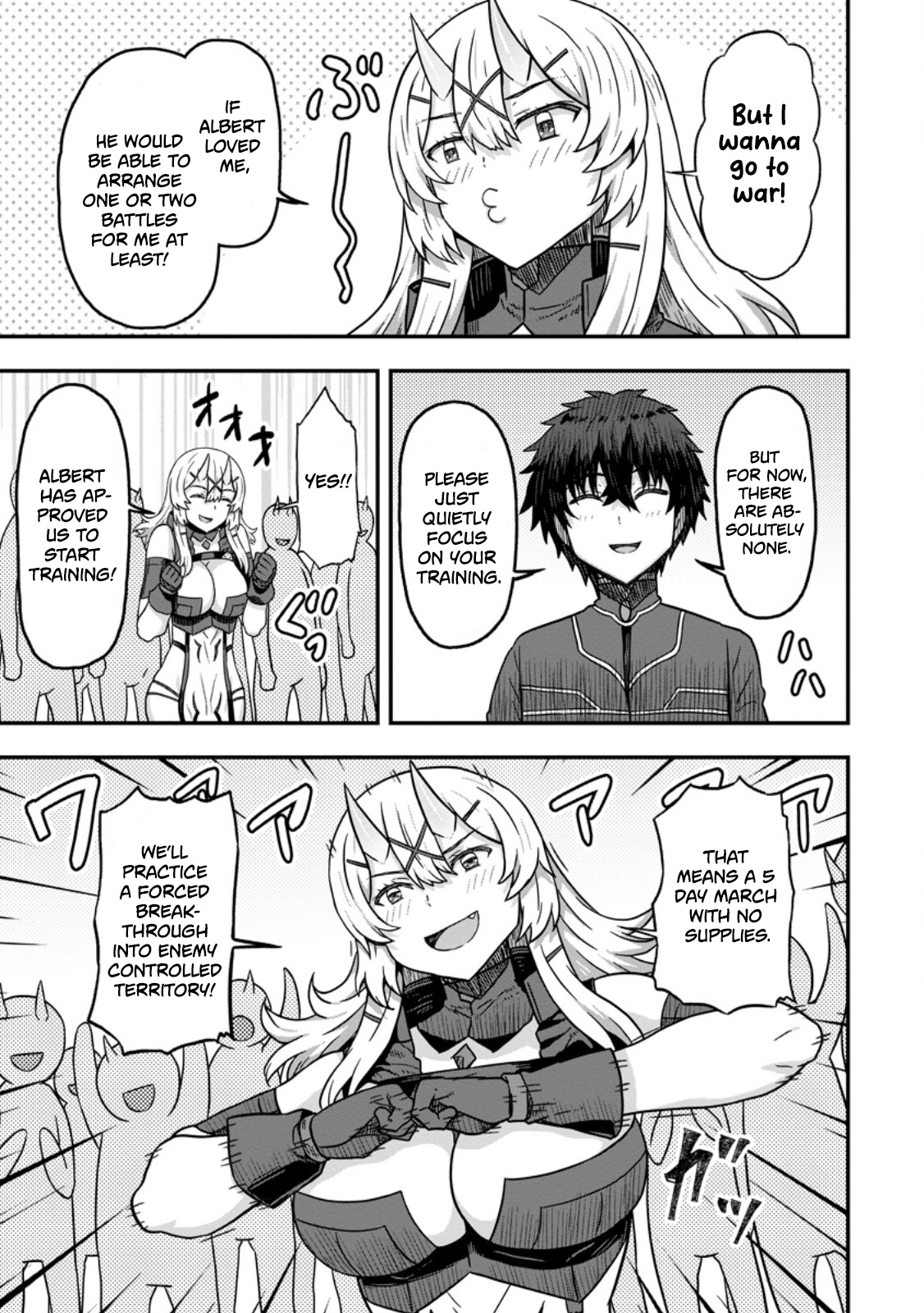 Isekai Saikyou no Yome desu ga, Yoru no Tatakai wa Ore no Hou ga Tsuyoi You desu: Chiryaku o Ikashite Nariagaru Harem Senki Chapter 10 - Page 3