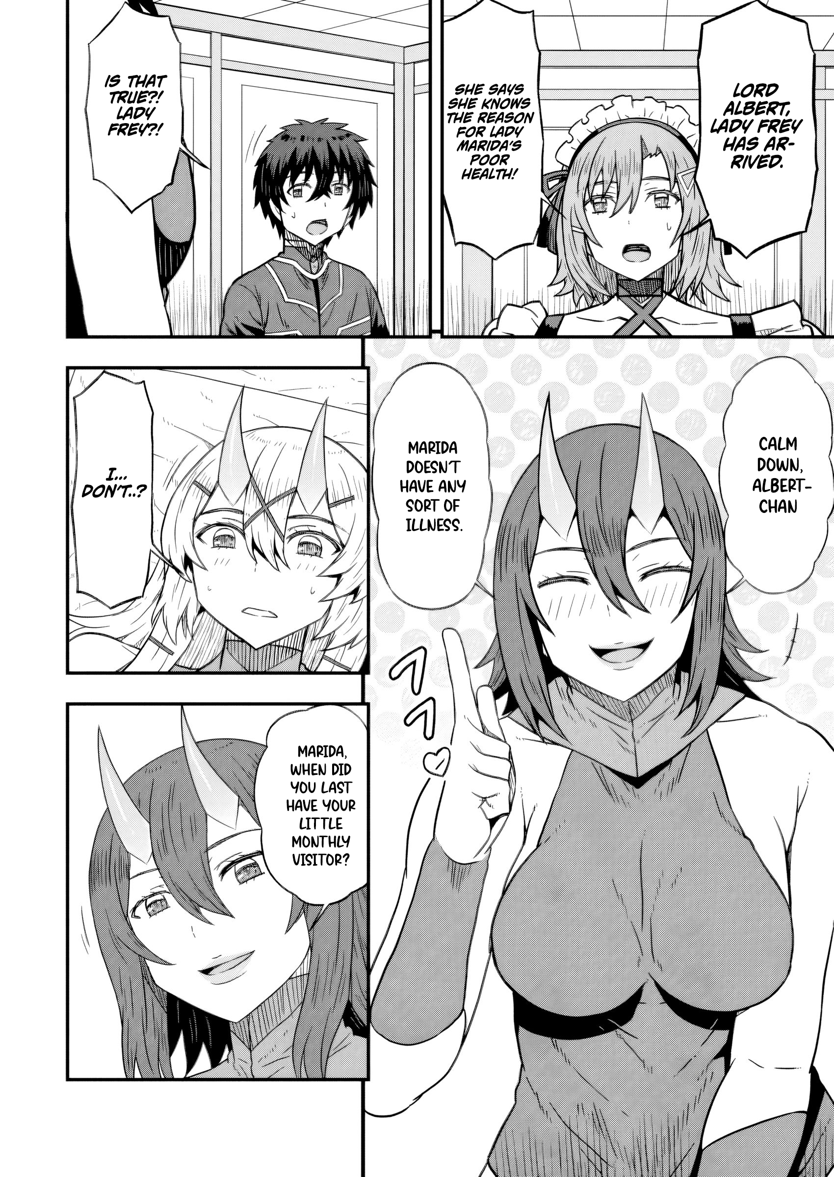 Isekai Saikyou no Yome desu ga, Yoru no Tatakai wa Ore no Hou ga Tsuyoi You desu: Chiryaku o Ikashite Nariagaru Harem Senki Chapter 18 - Page 2