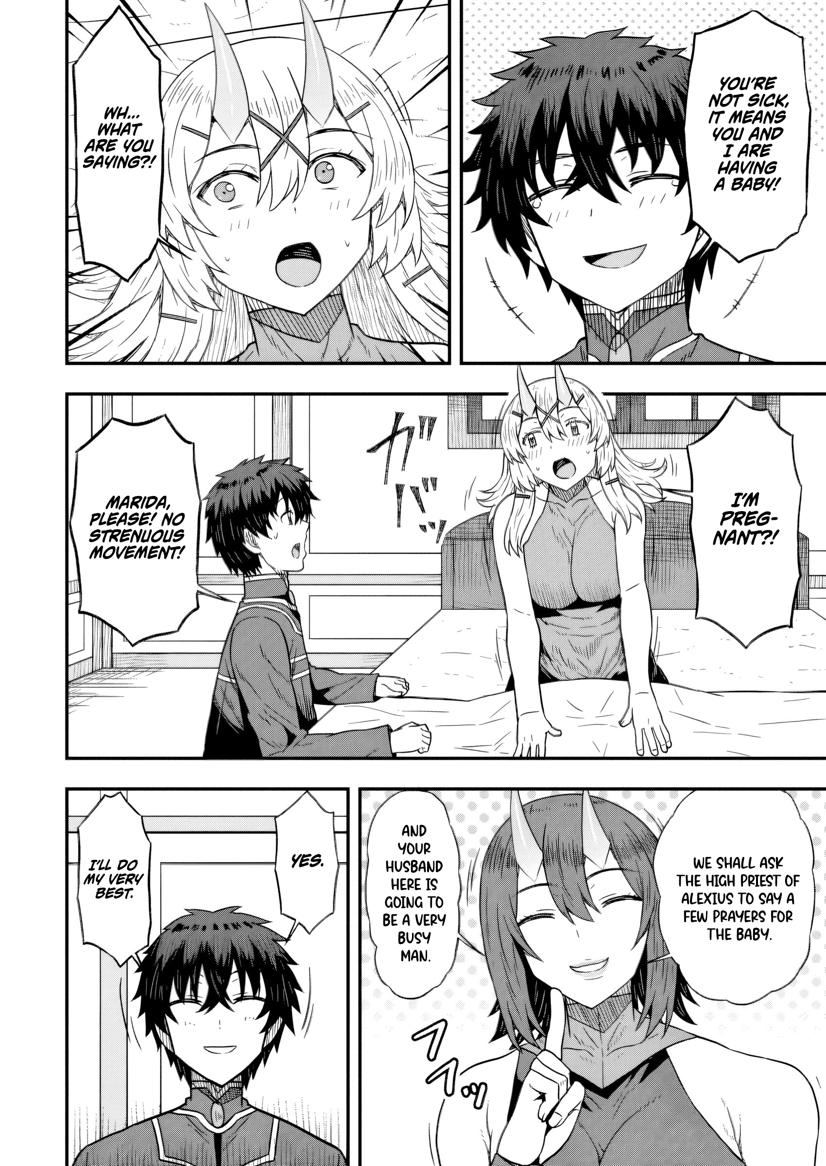 Isekai Saikyou no Yome desu ga, Yoru no Tatakai wa Ore no Hou ga Tsuyoi You desu: Chiryaku o Ikashite Nariagaru Harem Senki Chapter 18 - Page 4