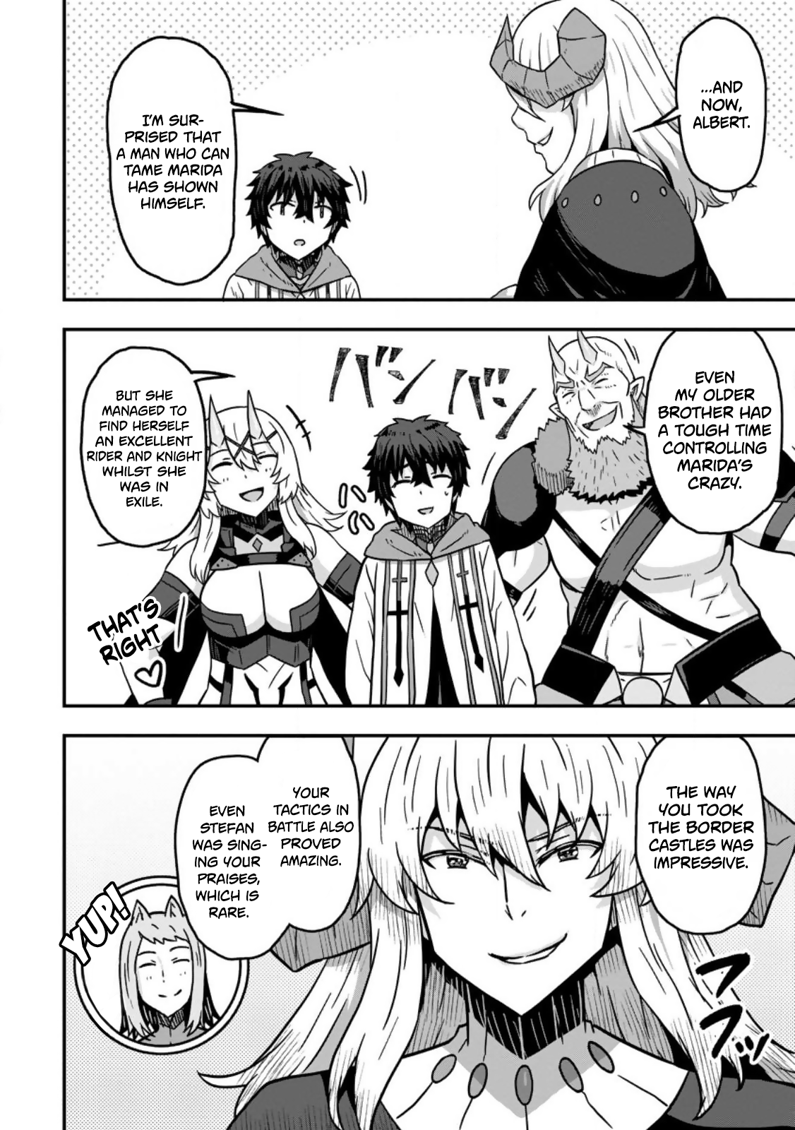 Isekai Saikyou no Yome desu ga, Yoru no Tatakai wa Ore no Hou ga Tsuyoi You desu: Chiryaku o Ikashite Nariagaru Harem Senki Chapter 8 - Page 12