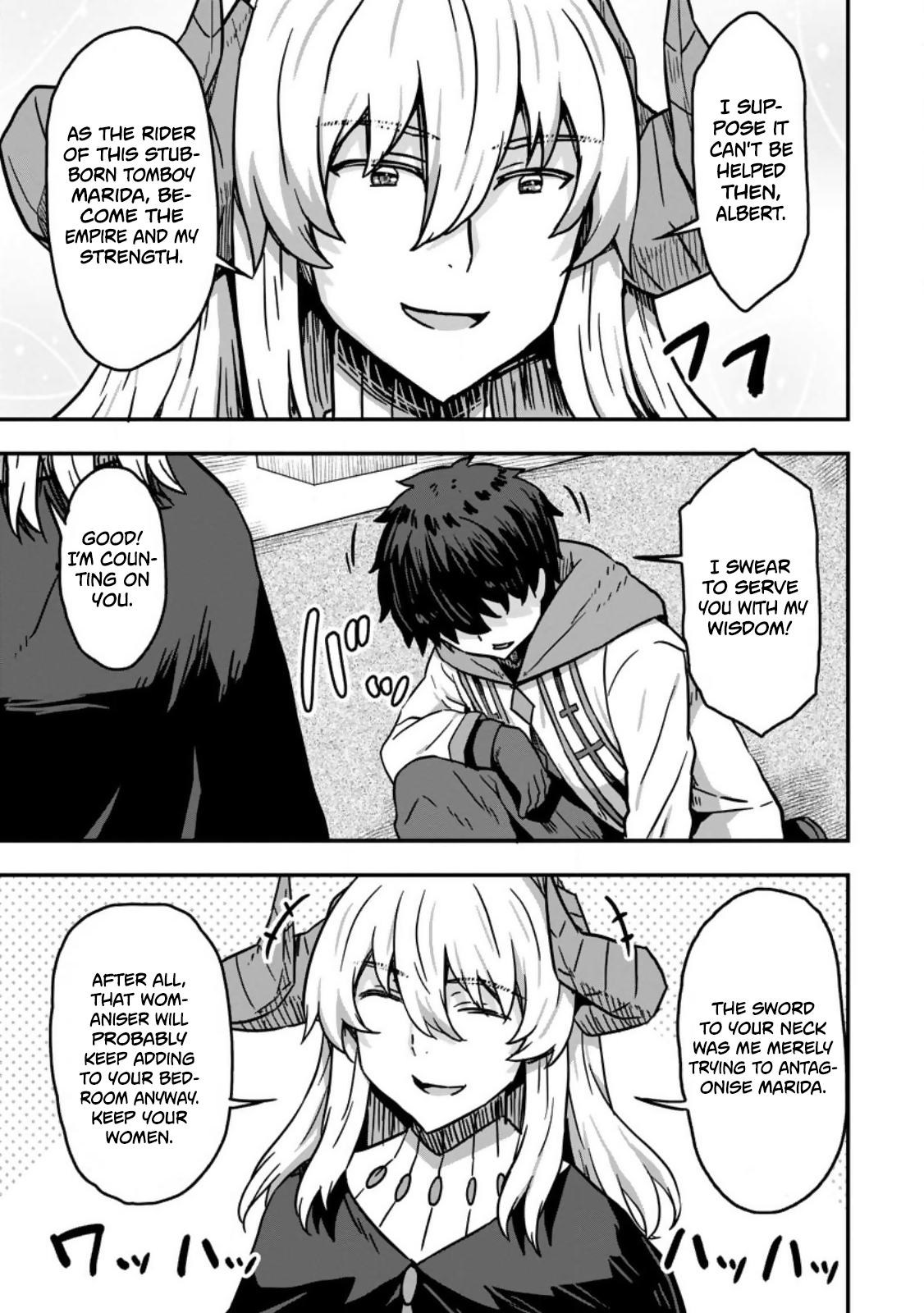 Isekai Saikyou no Yome desu ga, Yoru no Tatakai wa Ore no Hou ga Tsuyoi You desu: Chiryaku o Ikashite Nariagaru Harem Senki Chapter 8 - Page 21