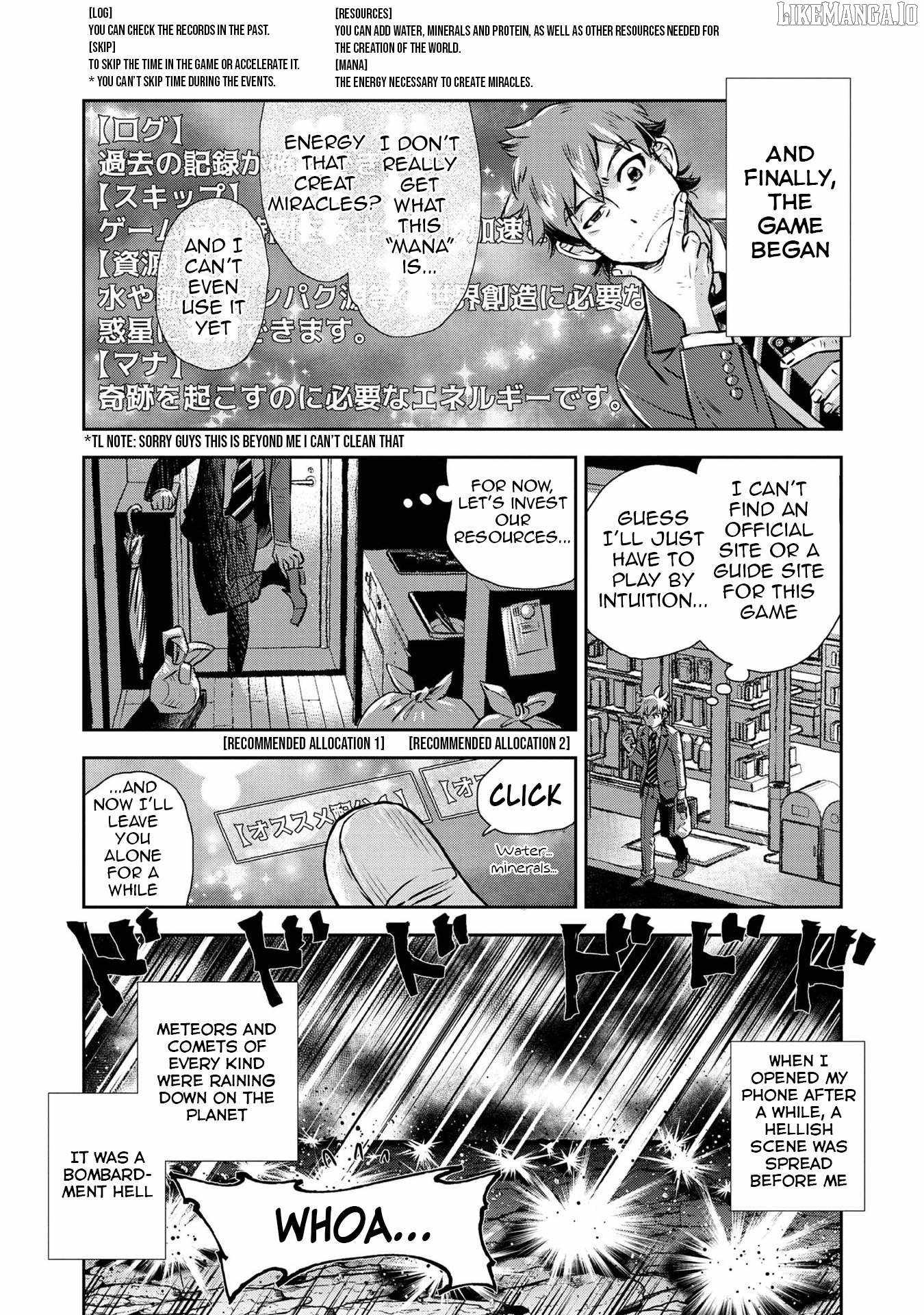 Isekai Souzou no Susume: Smartphone App de Wakusei wo Tsukutte Shimatta Ore wa Kami to Nari Sekai wo Meguru Chapter 1 - Page 12