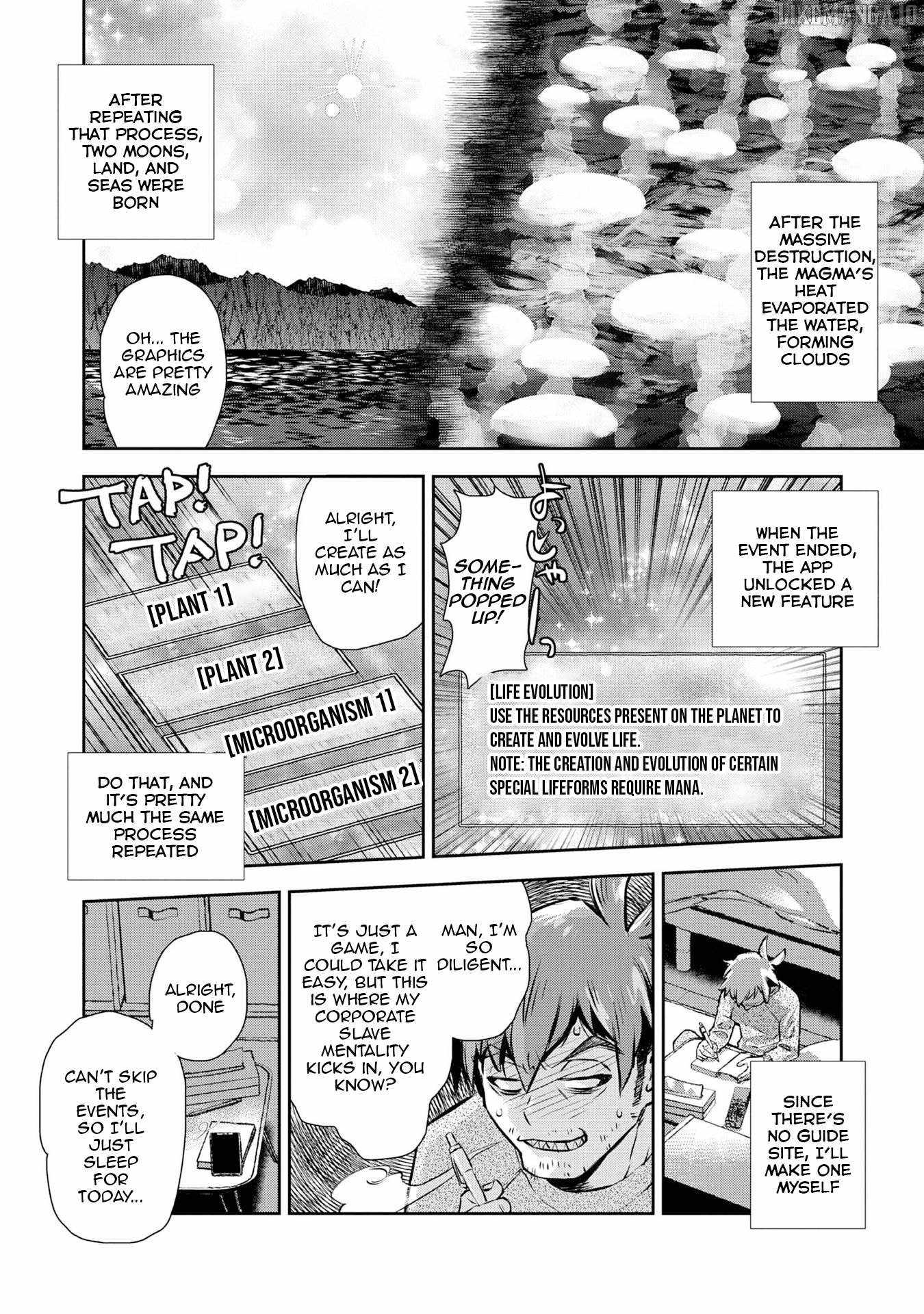 Isekai Souzou no Susume: Smartphone App de Wakusei wo Tsukutte Shimatta Ore wa Kami to Nari Sekai wo Meguru Chapter 1 - Page 13
