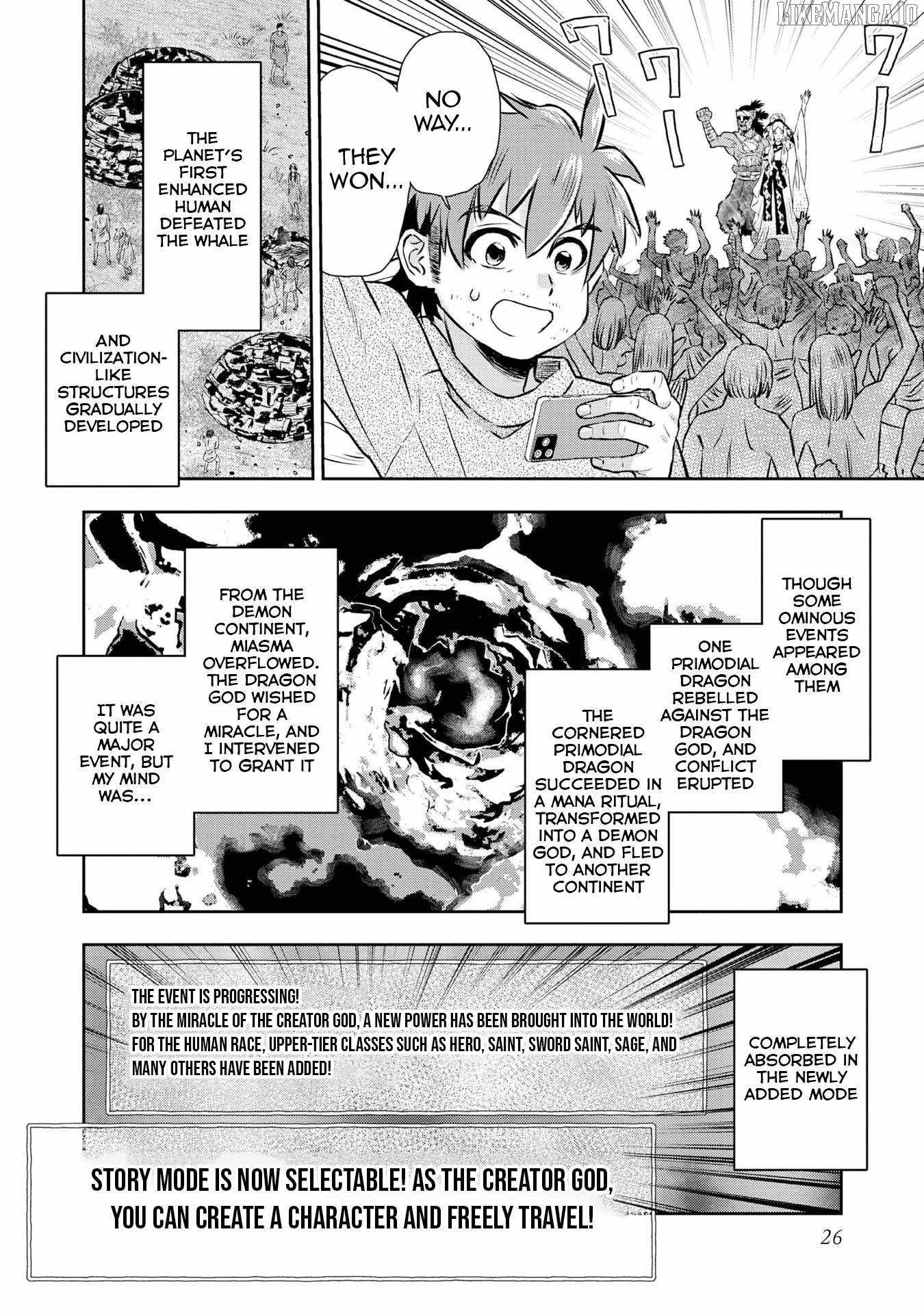 Isekai Souzou no Susume: Smartphone App de Wakusei wo Tsukutte Shimatta Ore wa Kami to Nari Sekai wo Meguru Chapter 1 - Page 25
