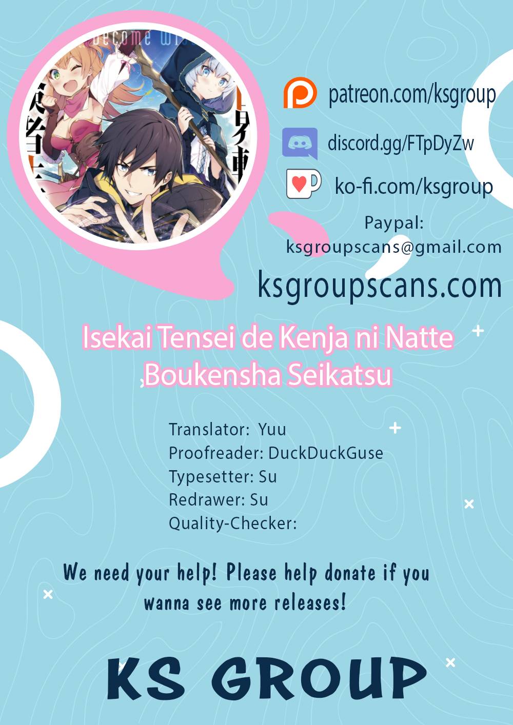 Isekai Tensei de Kenja ni Natte Boukensha Seikatsu Chapter 11 - Page 1