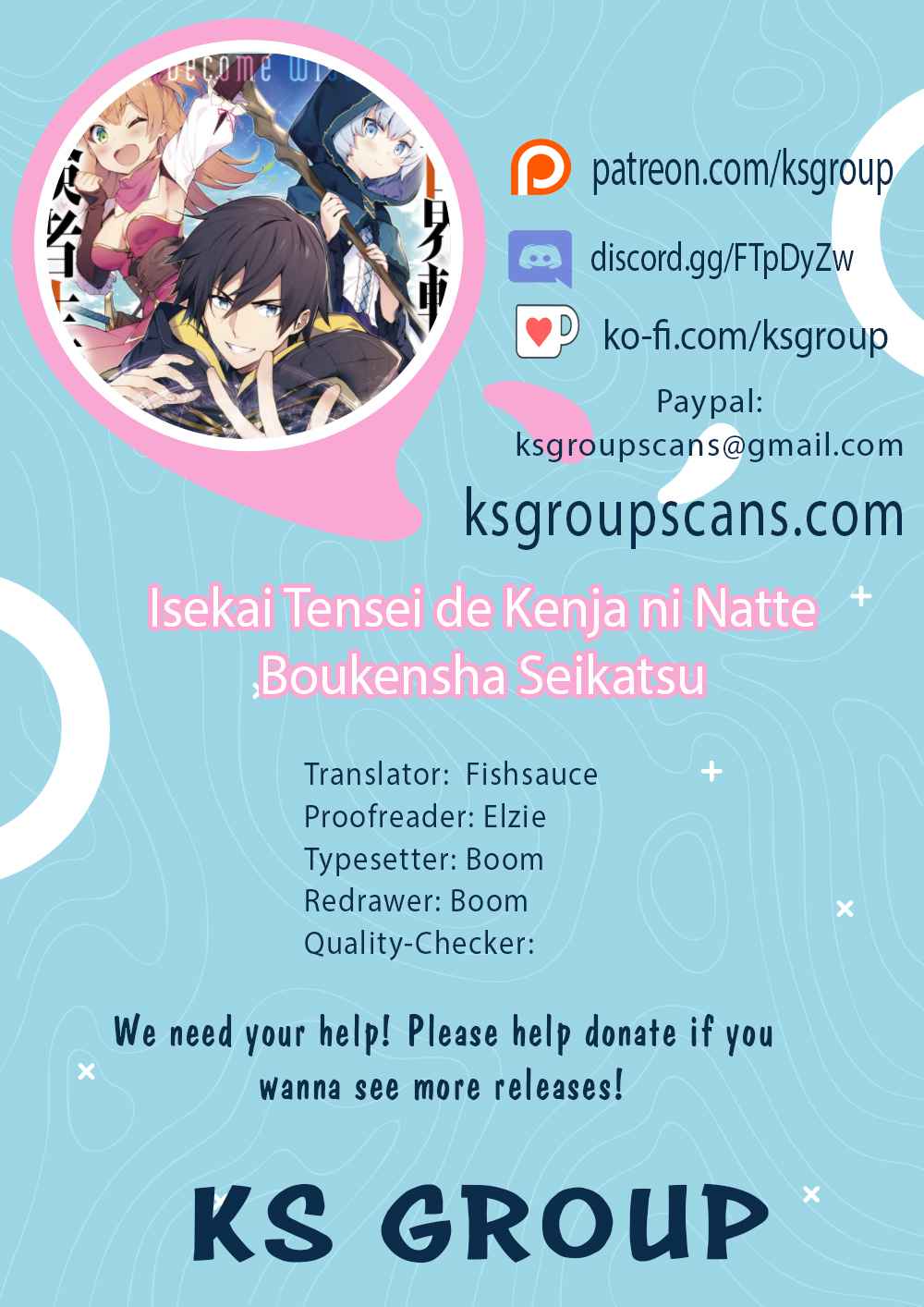 Isekai Tensei de Kenja ni Natte Boukensha Seikatsu Chapter 15 - Page 1