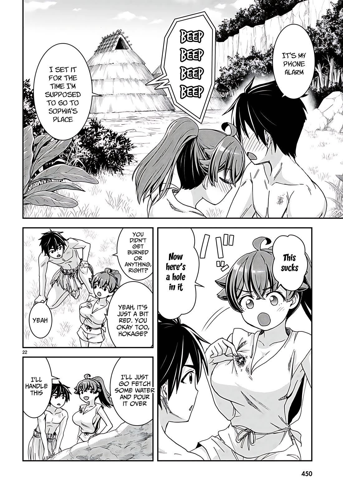Isekai Yurutto Survival Seikatsu: Gakkou no Minna to Isekai no Mujintou ni Tenishitakedo Ore Dake Rakushou desu Chapter 35 - Page 22