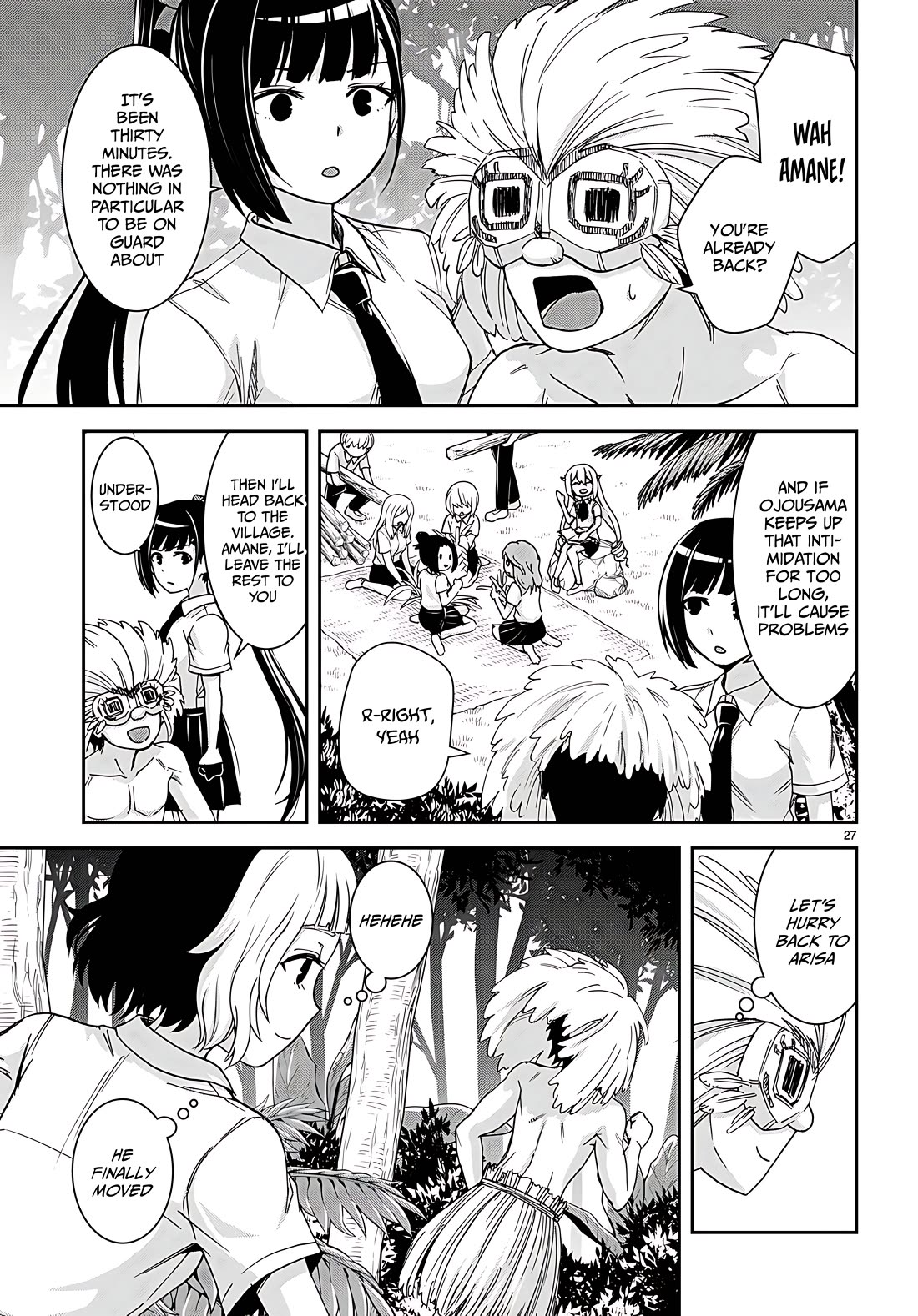 Isekai Yurutto Survival Seikatsu: Gakkou no Minna to Isekai no Mujintou ni Tenishitakedo Ore Dake Rakushou desu Chapter 35 - Page 27