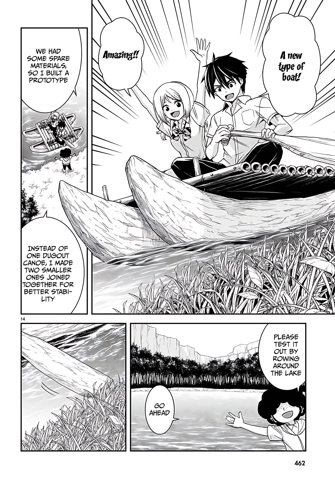 Isekai Yurutto Survival Seikatsu: Gakkou no Minna to Isekai no Mujintou ni Tenishitakedo Ore Dake Rakushou desu Chapter 38 - Page 14