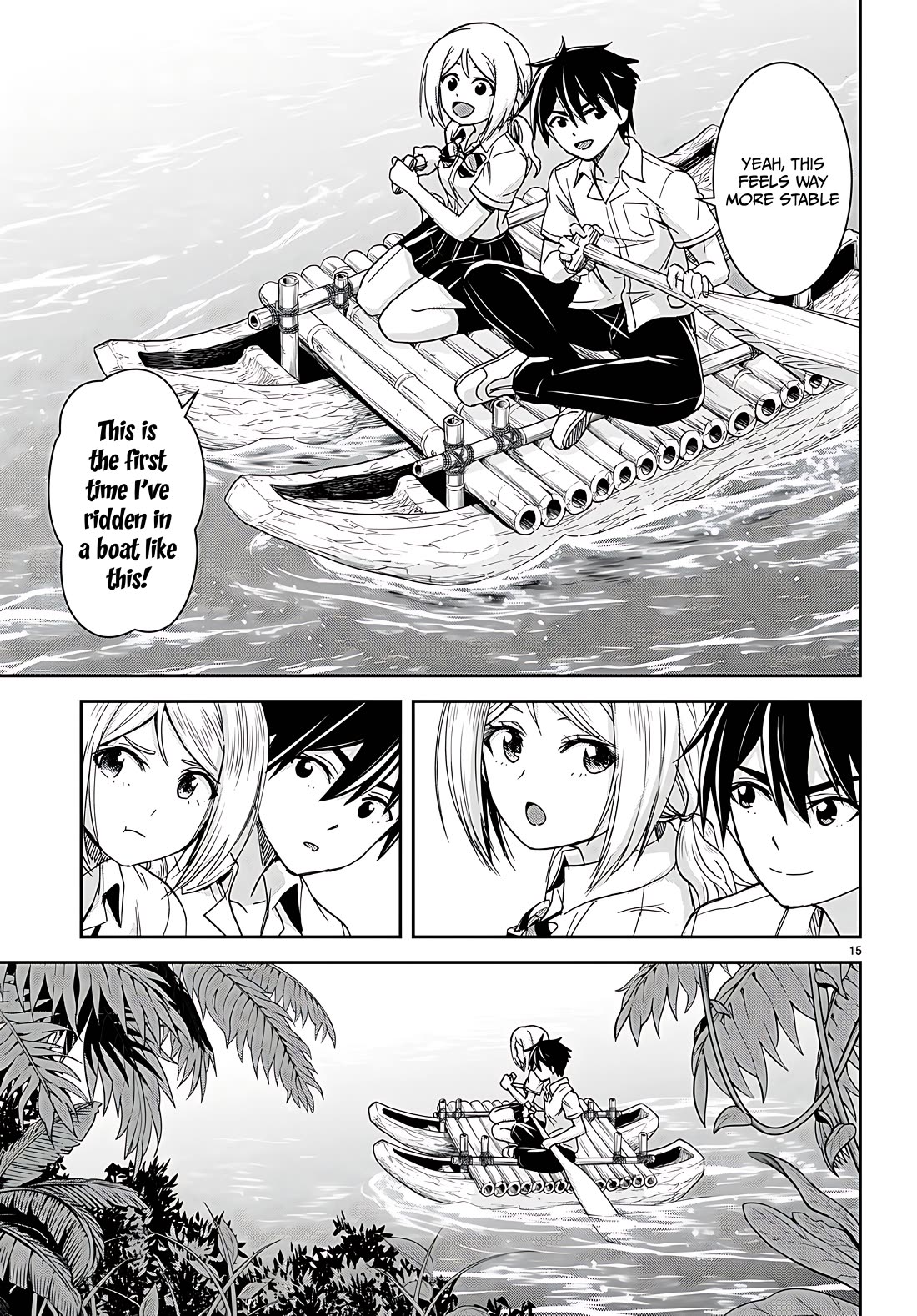 Isekai Yurutto Survival Seikatsu: Gakkou no Minna to Isekai no Mujintou ni Tenishitakedo Ore Dake Rakushou desu Chapter 38 - Page 15