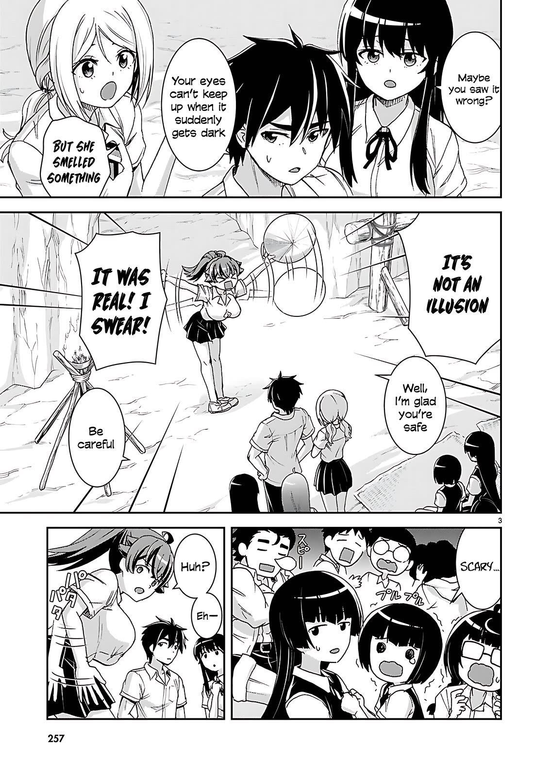 Isekai Yurutto Survival Seikatsu: Gakkou no Minna to Isekai no Mujintou ni Tenishitakedo Ore Dake Rakushou desu Chapter 39 - Page 3