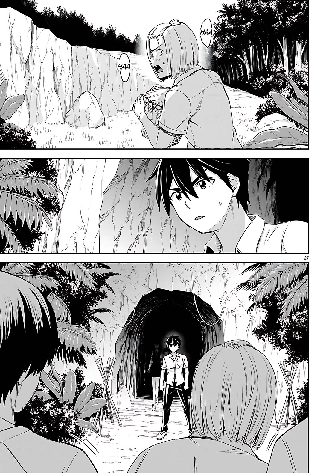 Isekai Yurutto Survival Seikatsu: Gakkou no Minna to Isekai no Mujintou ni Tenishitakedo Ore Dake Rakushou desu Chapter 40 - Page 27