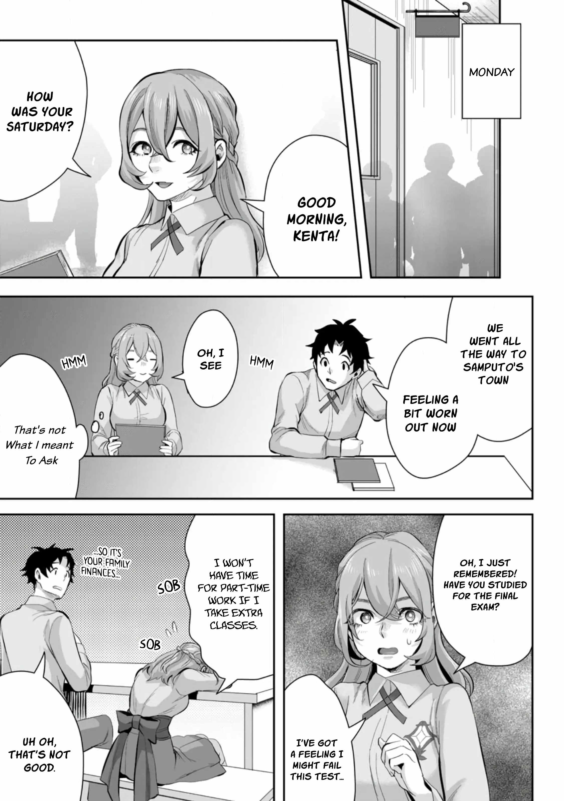 It Seems that I was Reincarnated into the World of a School Otome Game, but I was a Background Male Student with Cheats Chapter 14.3 - Page 1