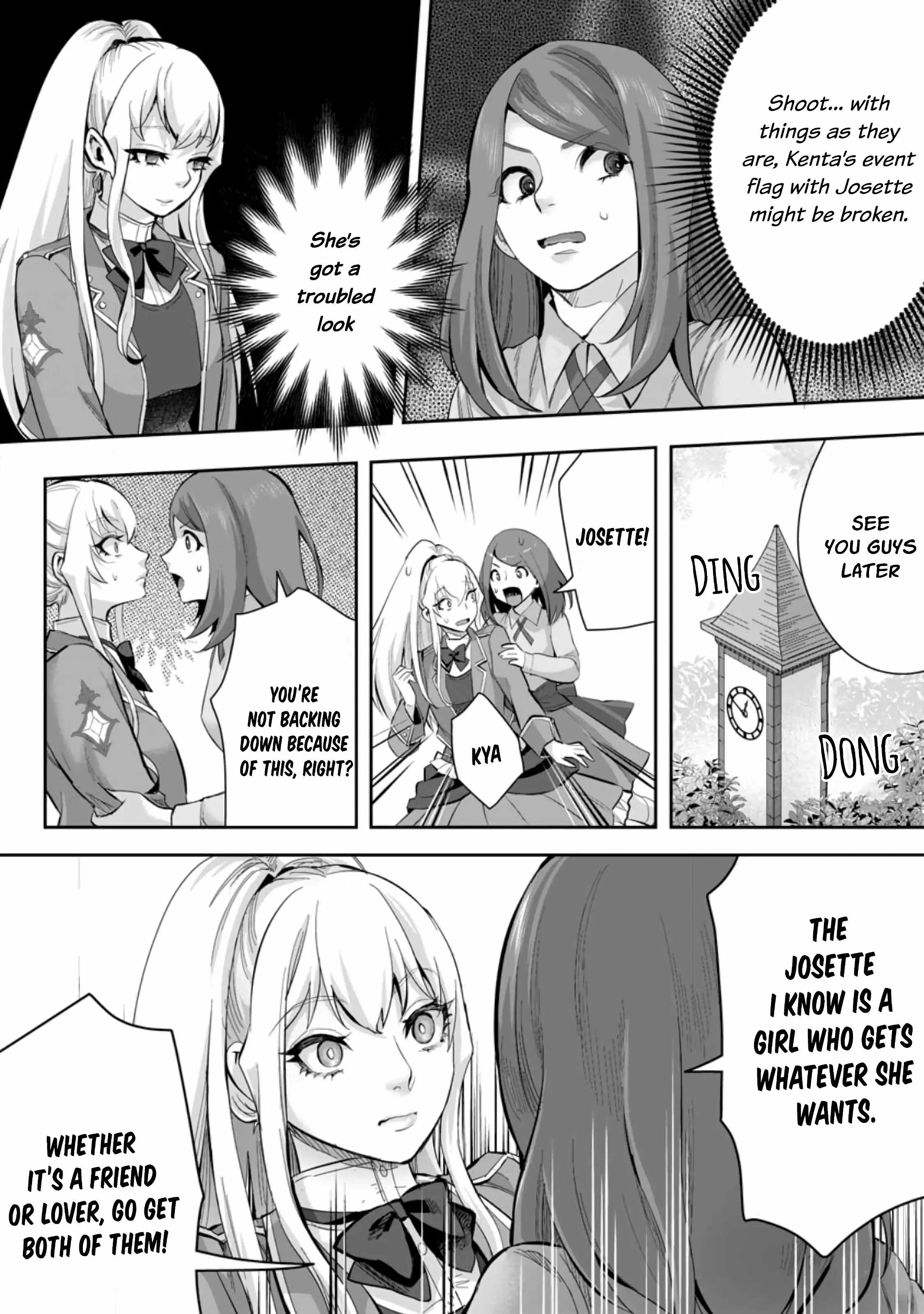 It Seems that I was Reincarnated into the World of a School Otome Game, but I was a Background Male Student with Cheats Chapter 14.3 - Page 4