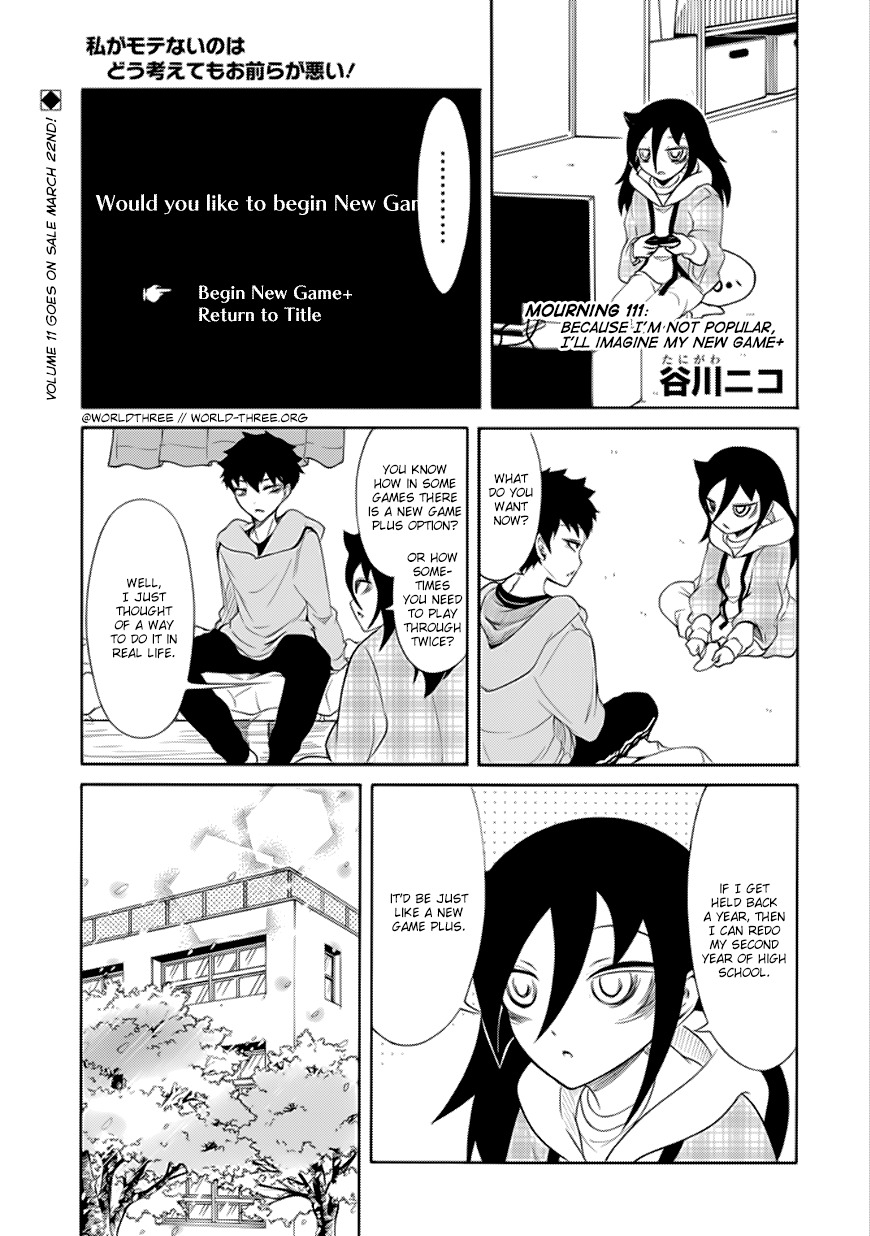 It’s Not My Fault That I’m Not Popular! Chapter 111 - Page 1