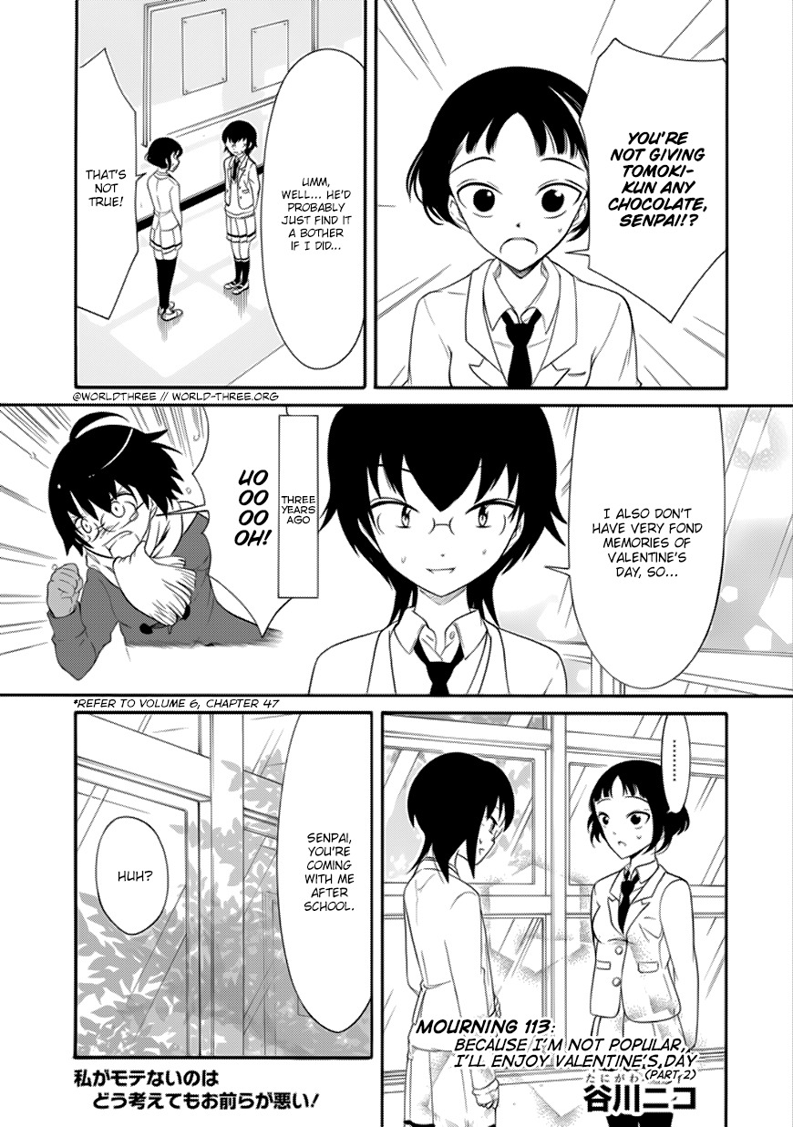 It’s Not My Fault That I’m Not Popular! Chapter 113 - Page 1