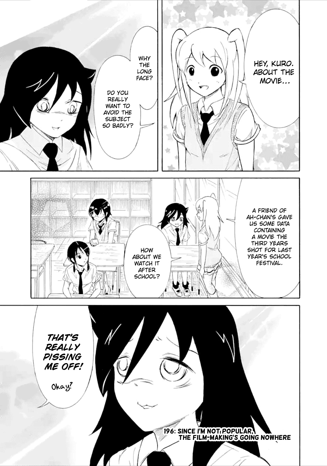 It’s Not My Fault That I’m Not Popular! Chapter 196 - Page 1