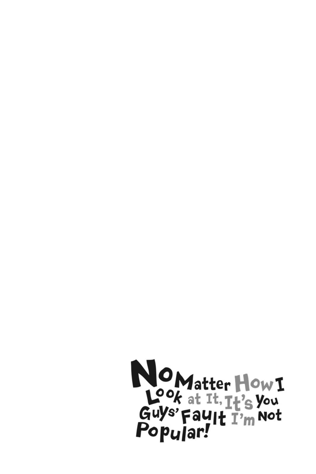 It’s Not My Fault That I’m Not Popular! Chapter 46.5 - Page 13