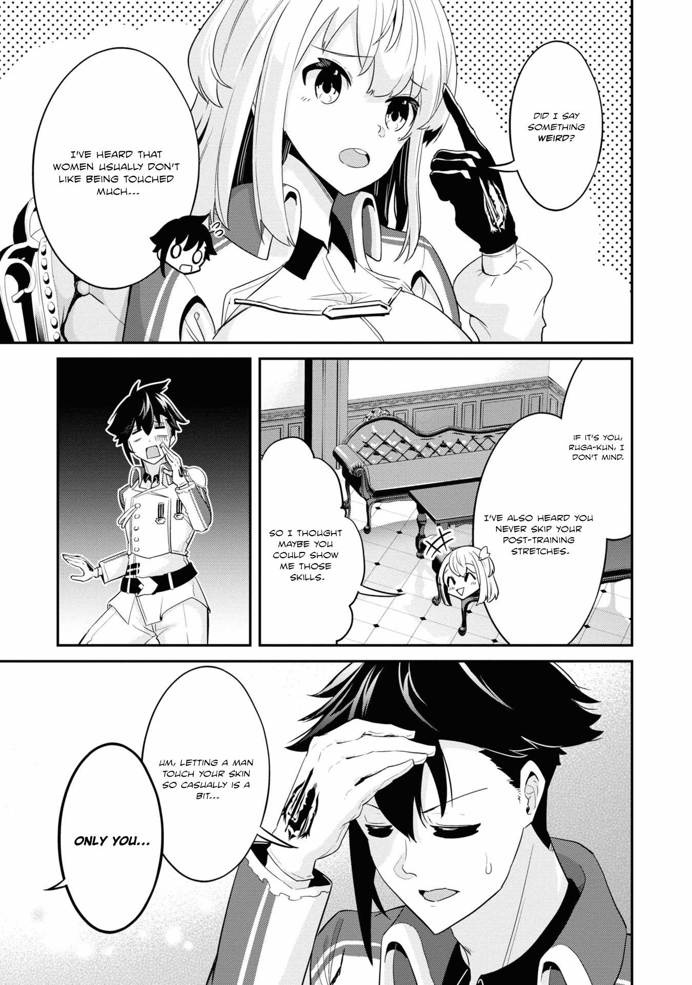I’ve Become a Holy Knight, but the Commander’s Breasts Are Too Amazing to Cleanse My Soul Chapter 4 - Page 14