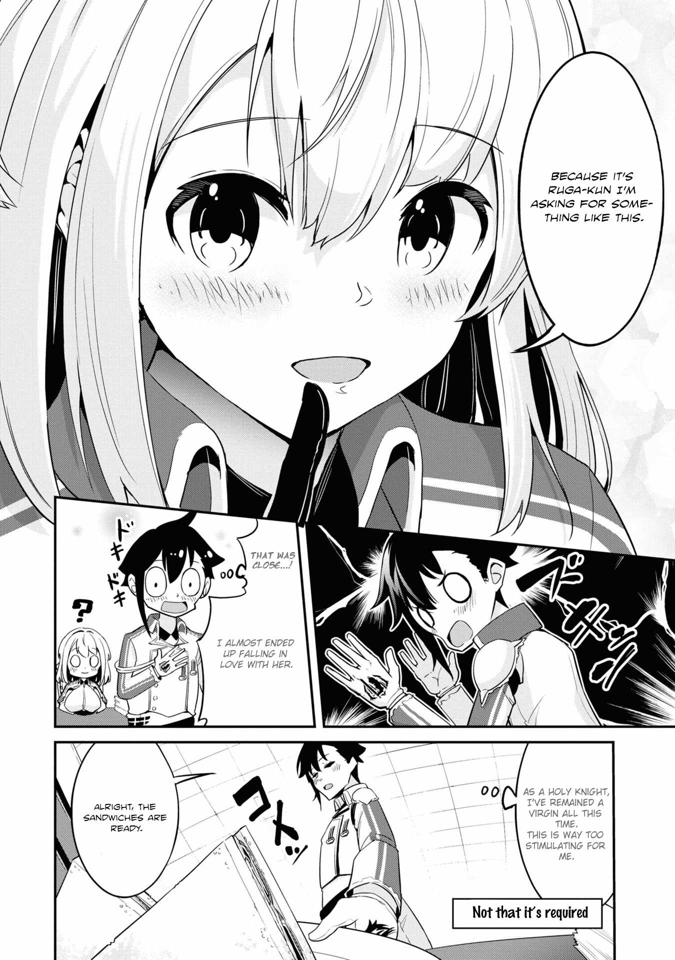 I’ve Become a Holy Knight, but the Commander’s Breasts Are Too Amazing to Cleanse My Soul Chapter 4 - Page 15