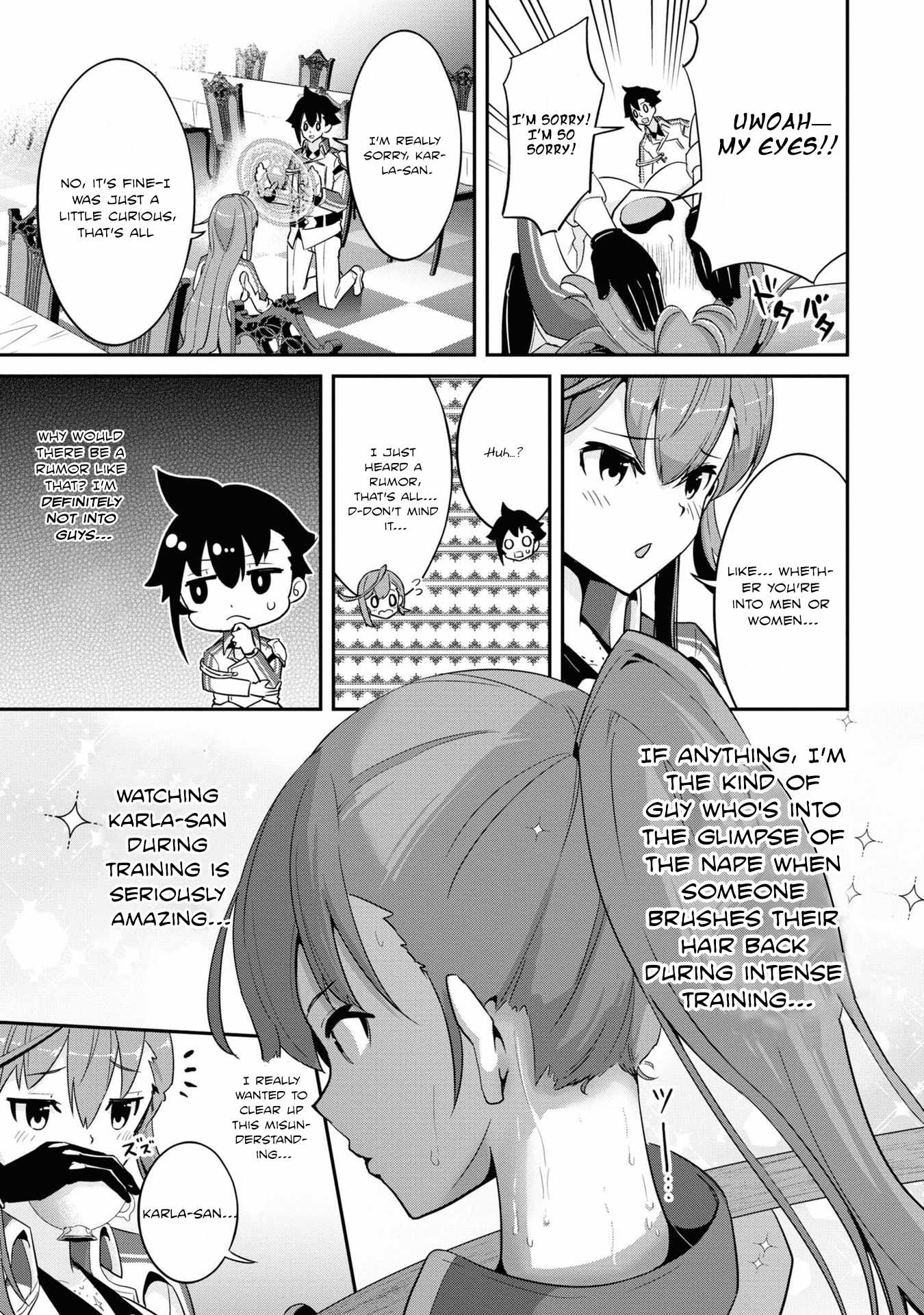 I’ve Become a Holy Knight, but the Commander’s Breasts Are Too Amazing to Cleanse My Soul Chapter 4 - Page 7