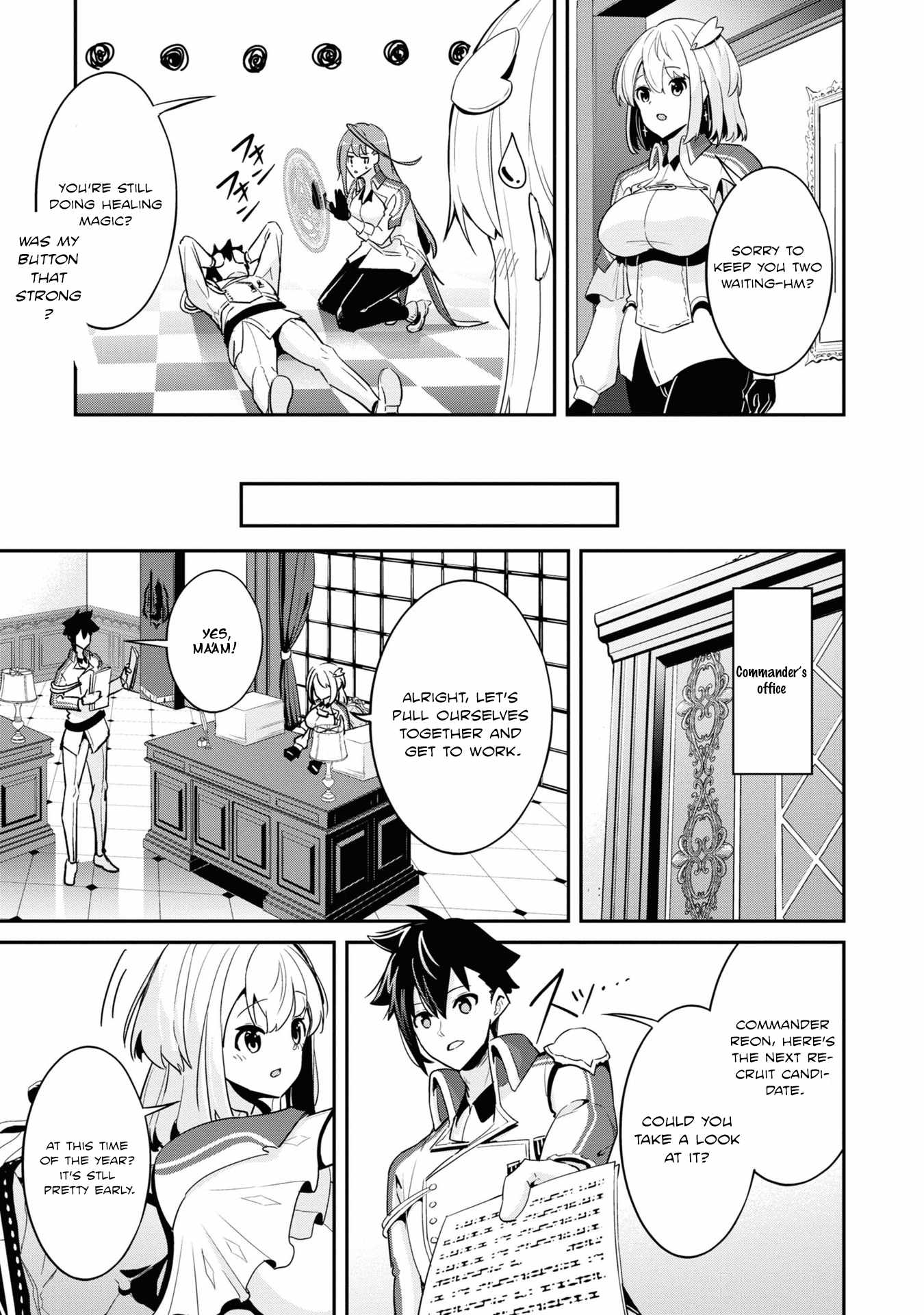 I’ve Become a Holy Knight, but the Commander’s Breasts Are Too Amazing to Cleanse My Soul Chapter 4 - Page 9