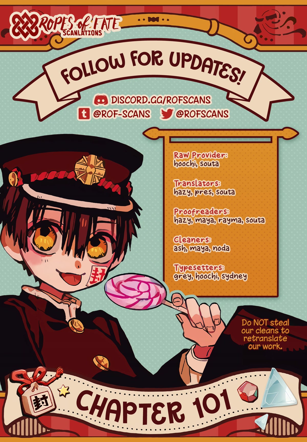 Jibaku Shounen Hanako-kun Chapter 101 - Page 1
