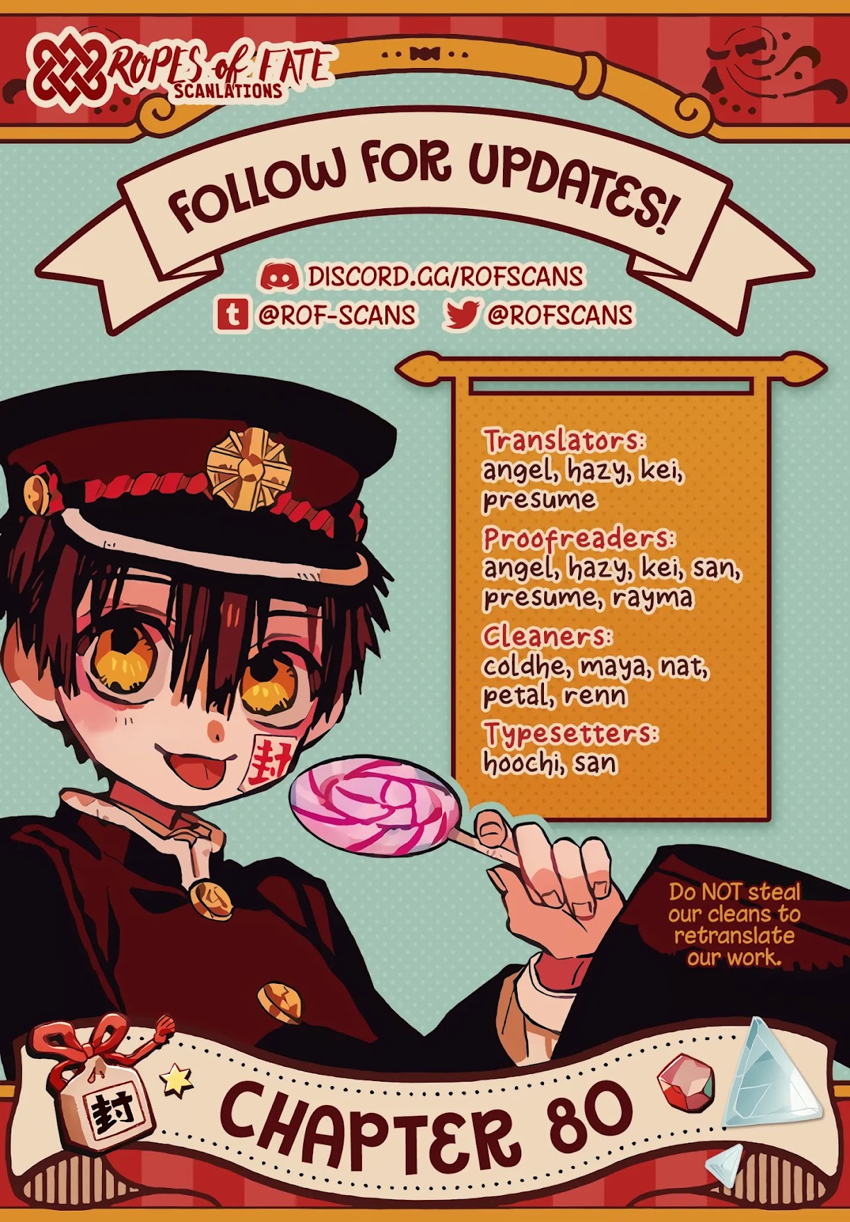 Jibaku Shounen Hanako-kun Chapter 80 - Page 1