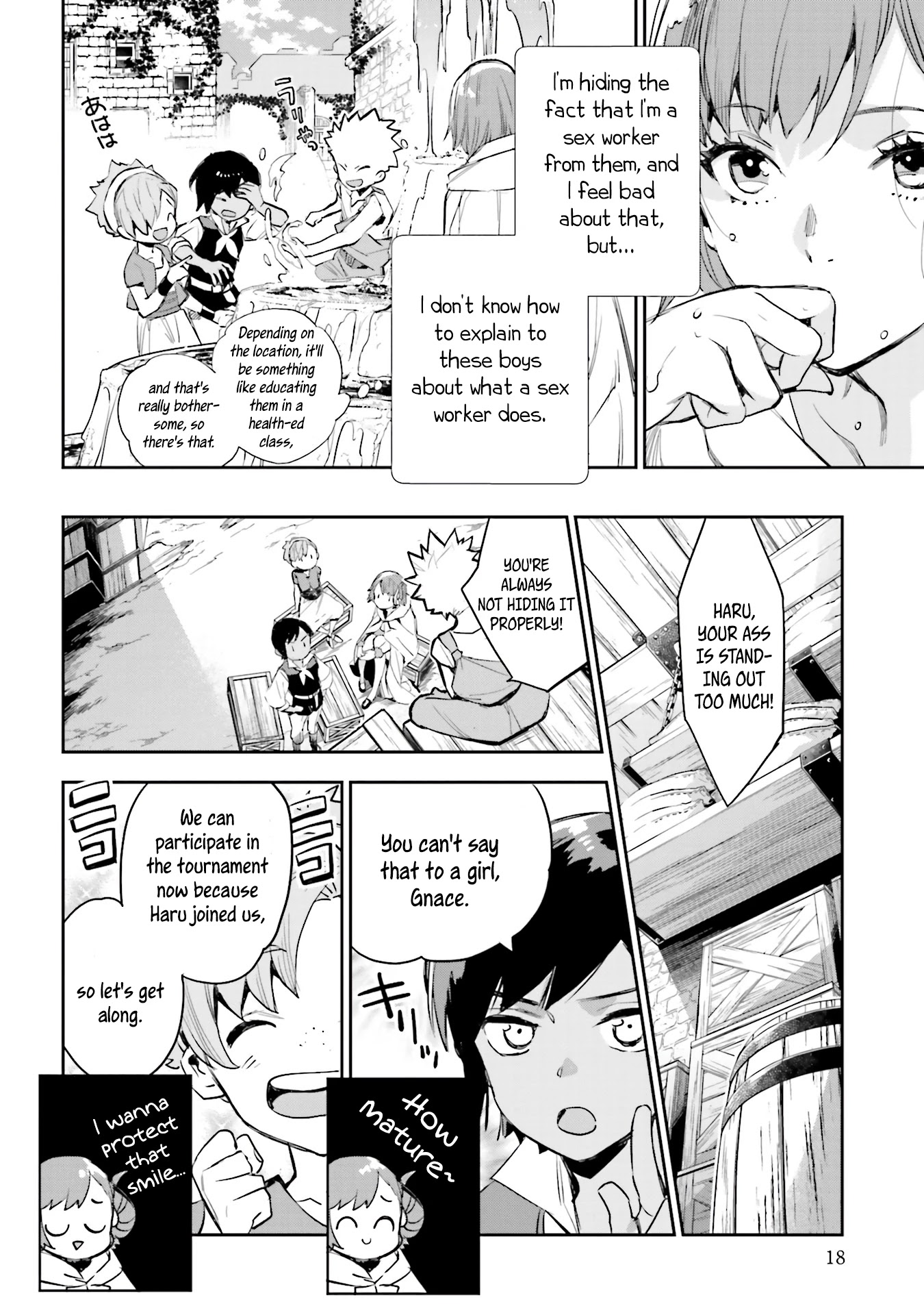JK Haru is a Sex Worker in Another World Chapter 9 - Page 17